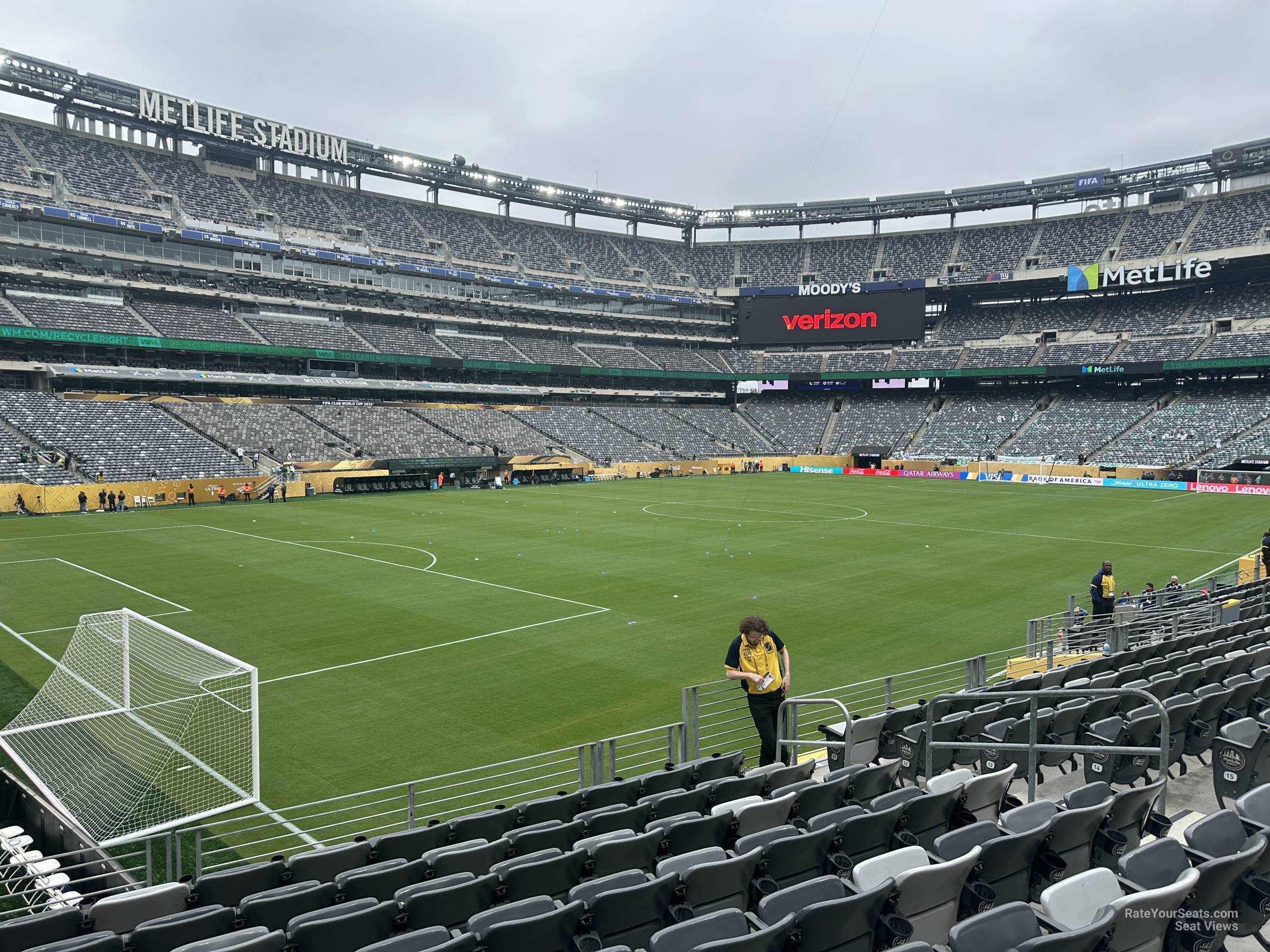 section 118, row 20 seat view  for soccer - metlife stadium