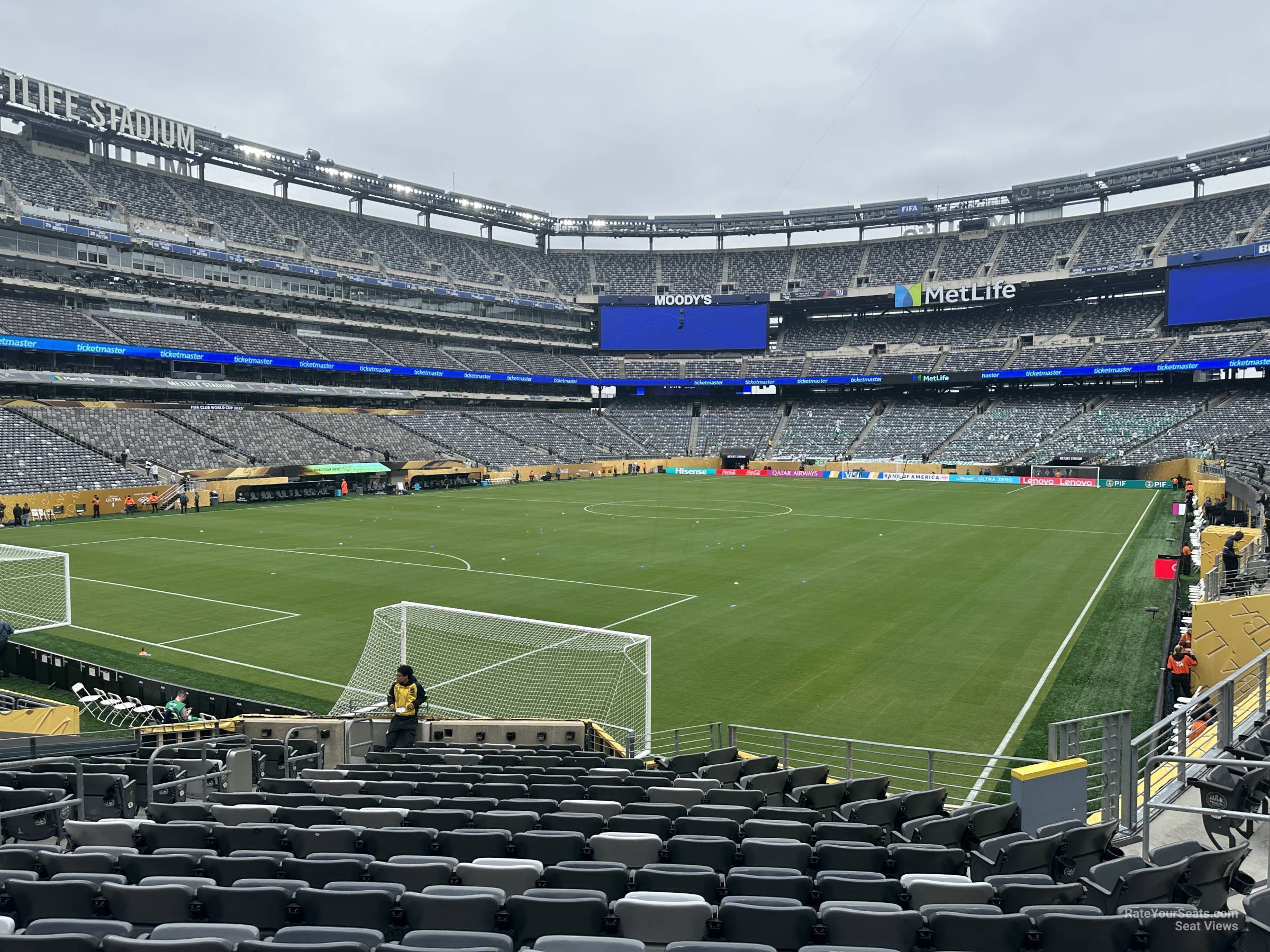 section 121, row 20 seat view  for soccer - metlife stadium