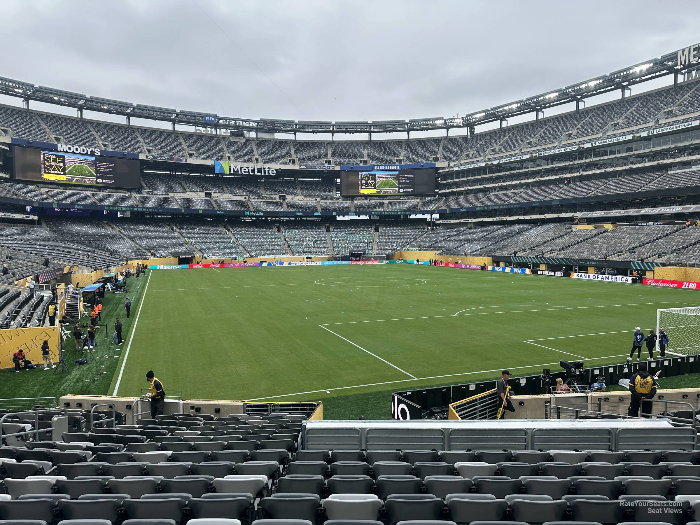 section 129, row 20 seat view  for soccer - metlife stadium