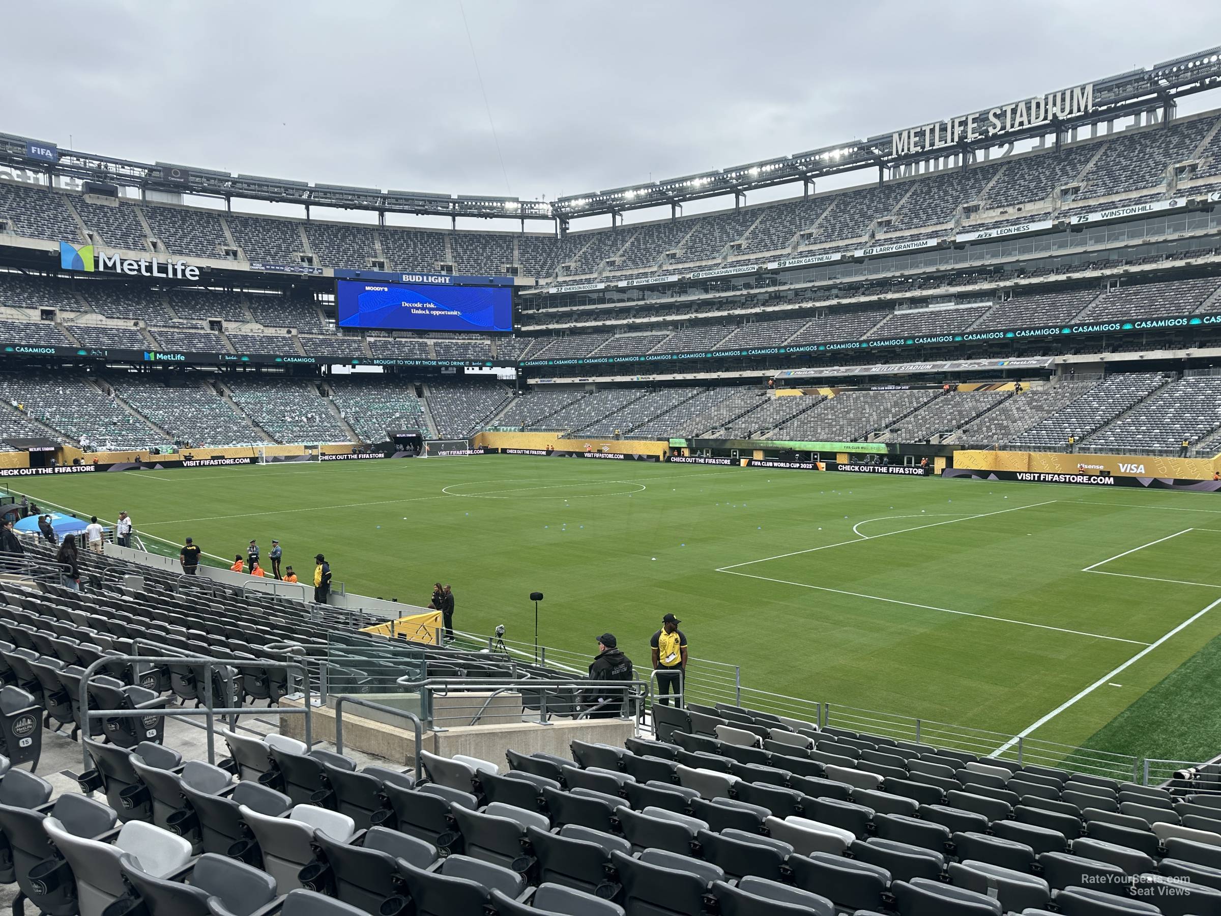 section 133, row 20 seat view  for soccer - metlife stadium