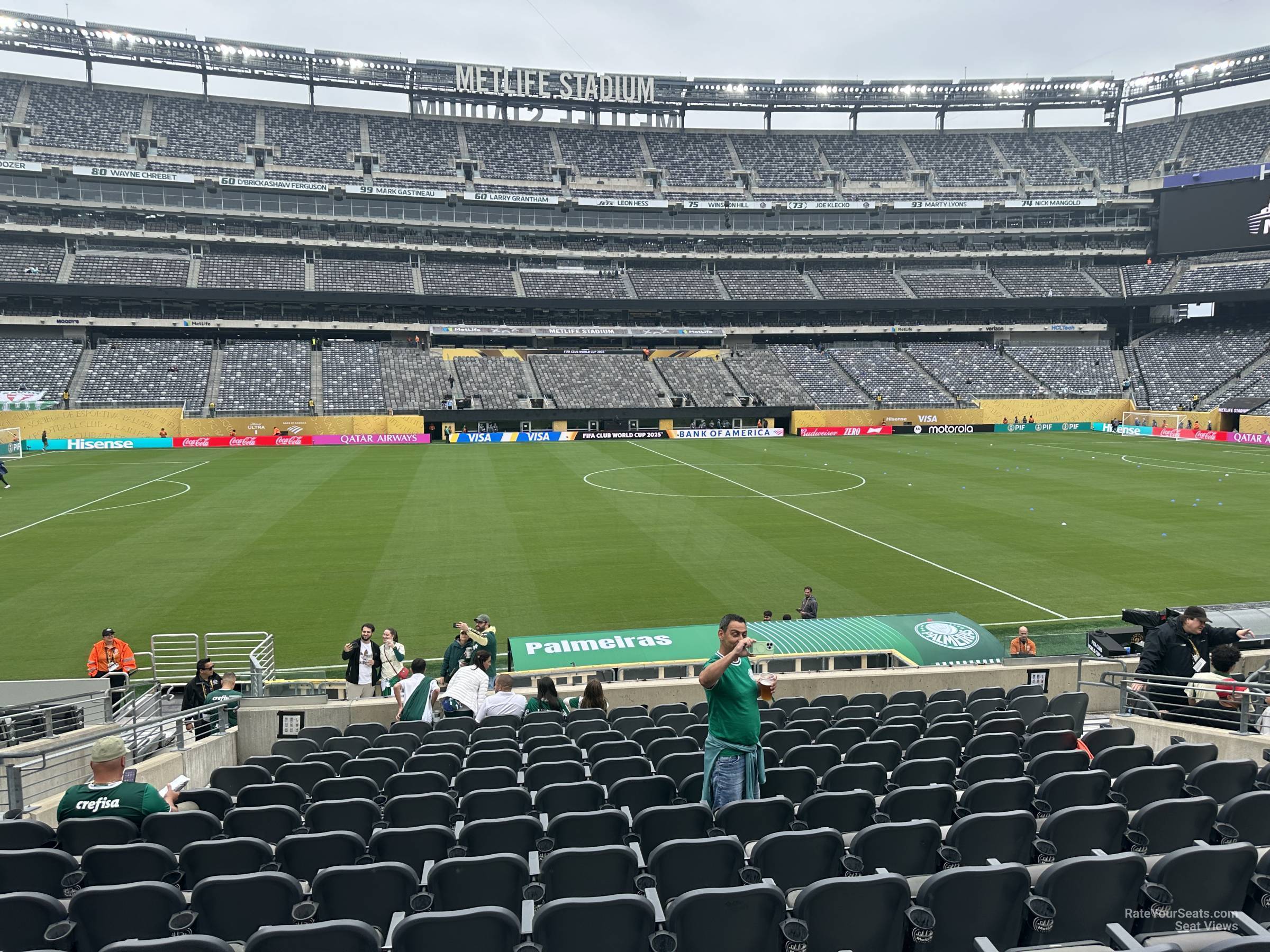 section 140, row 20 seat view  for soccer - metlife stadium