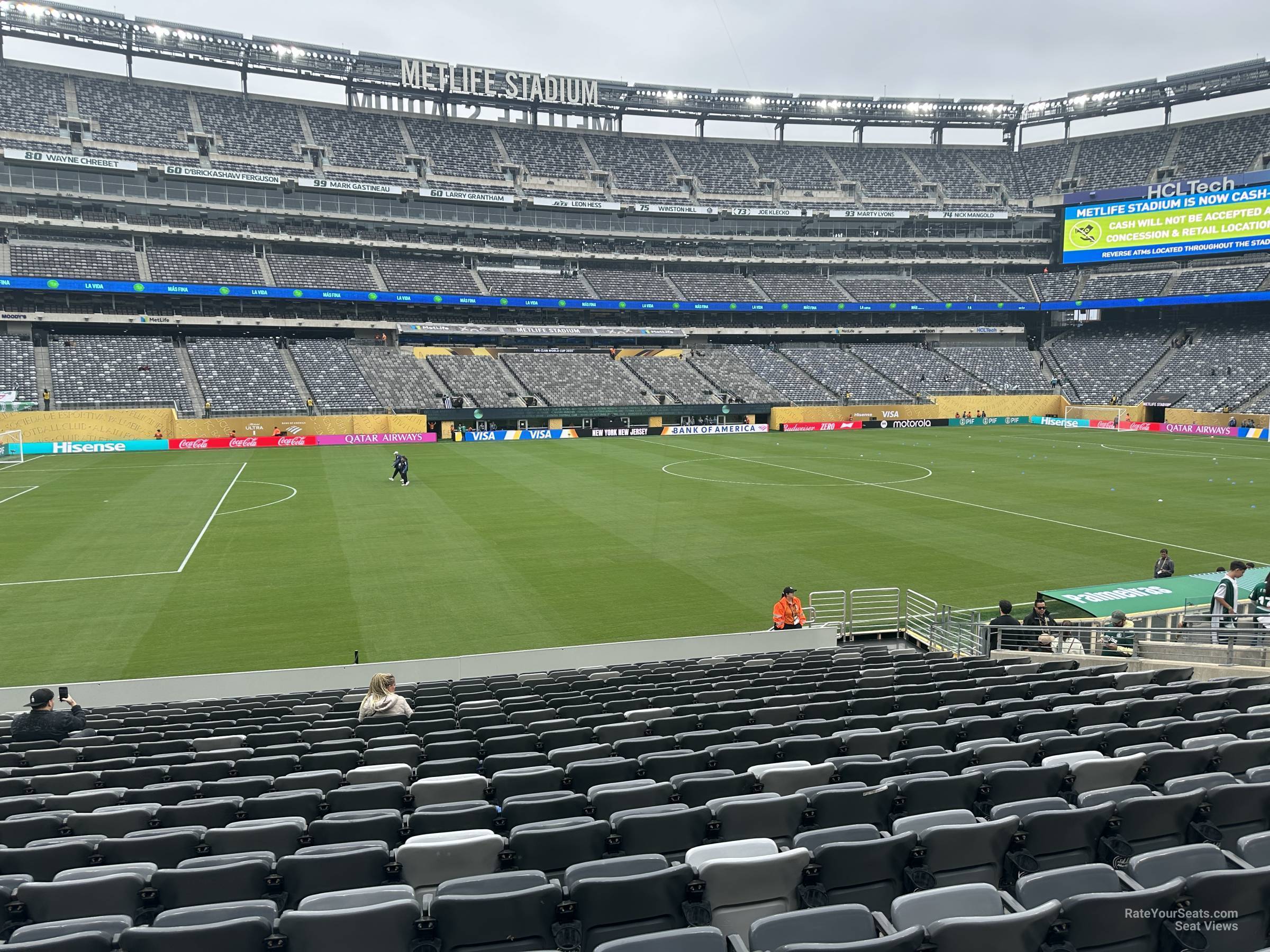 section 142, row 20 seat view  for soccer - metlife stadium
