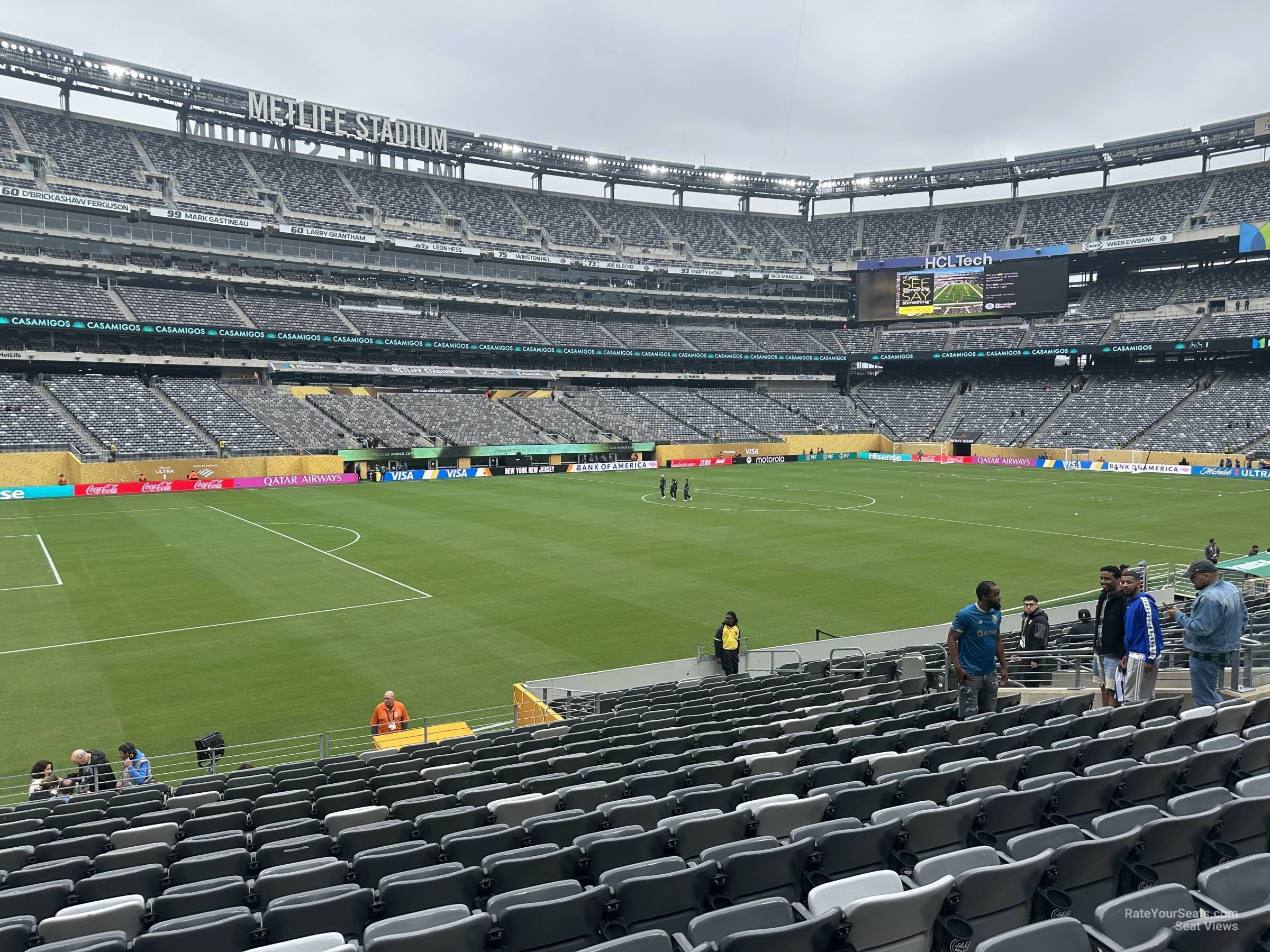 section 143, row 20 seat view  for soccer - metlife stadium