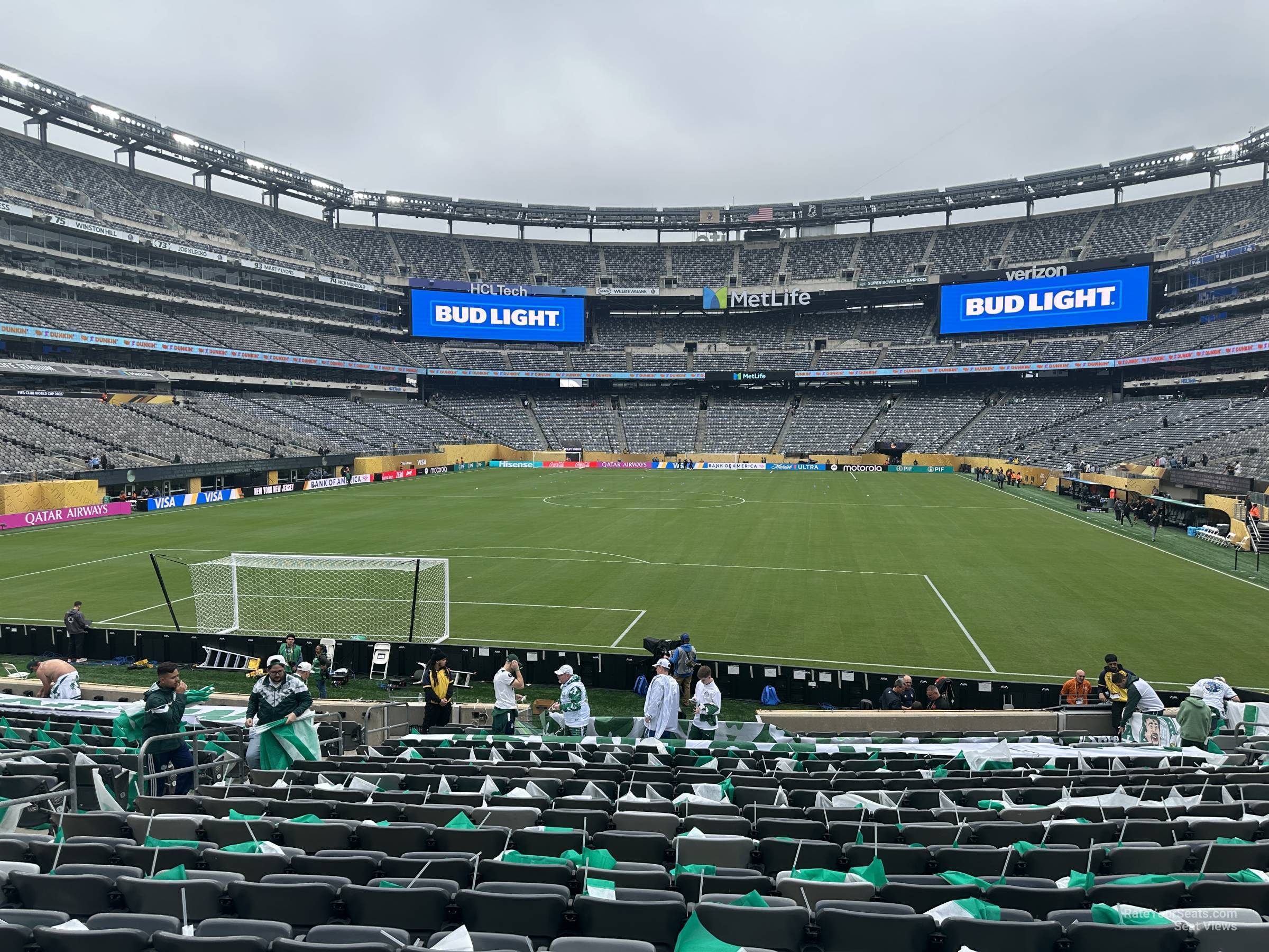 section 149, row 20 seat view  for soccer - metlife stadium
