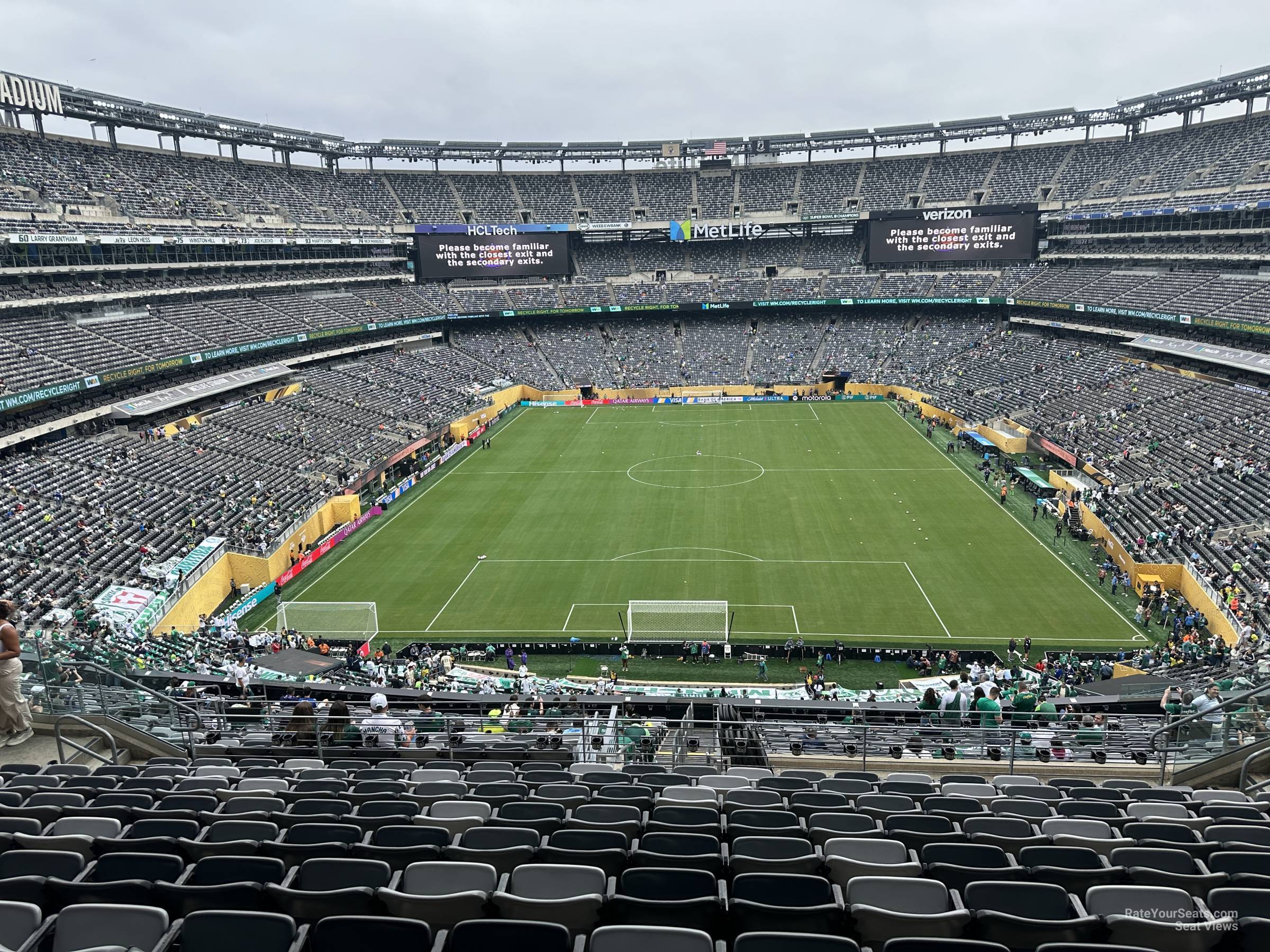 section 201, row 10 seat view  for soccer - metlife stadium