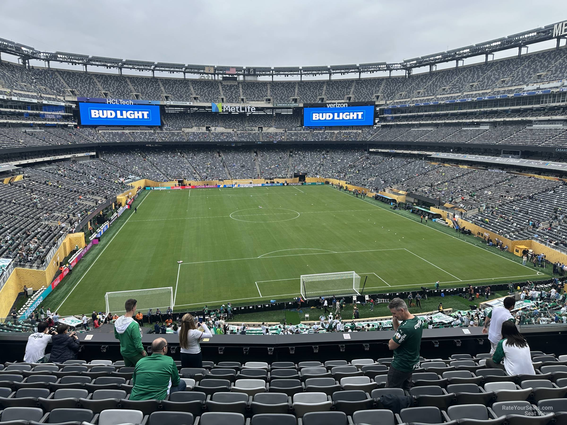section 203a, row 10 seat view  for soccer - metlife stadium