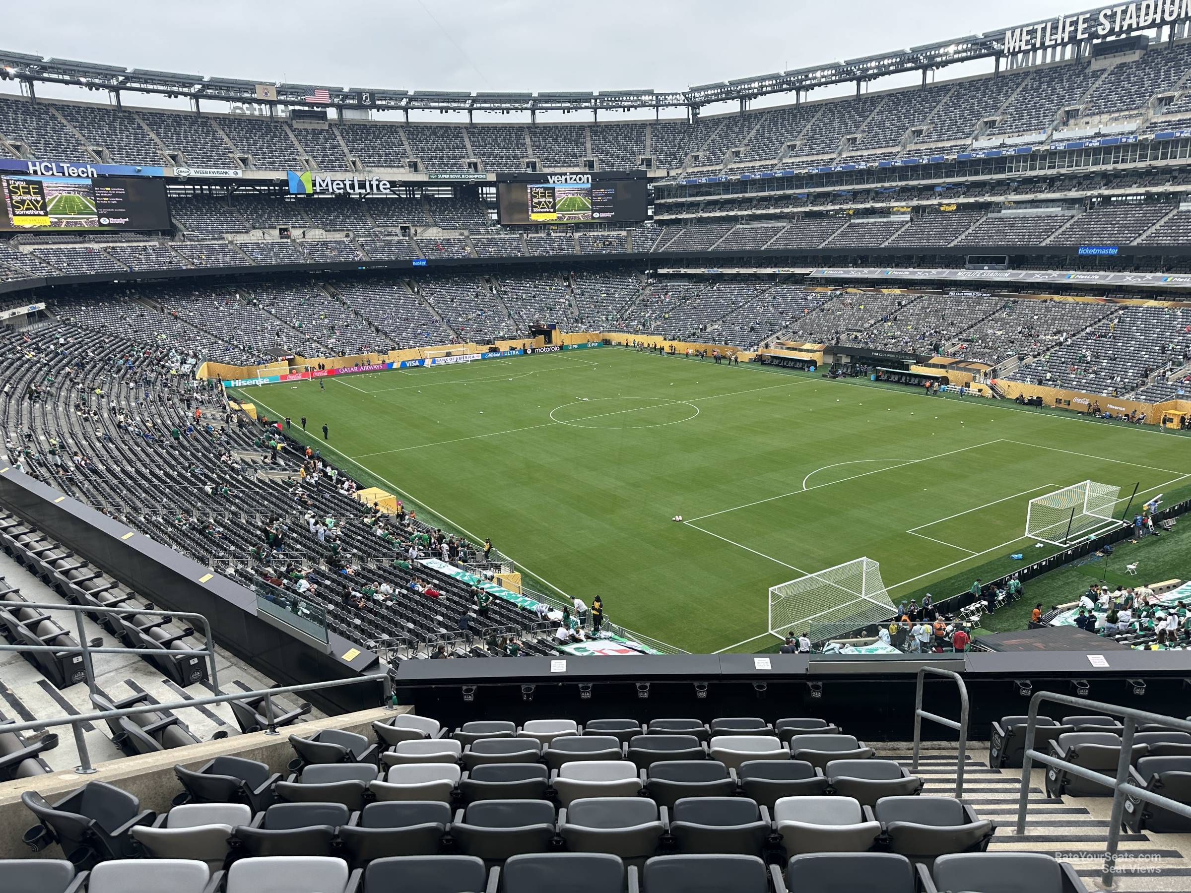 section 207a, row 10 seat view  for soccer - metlife stadium