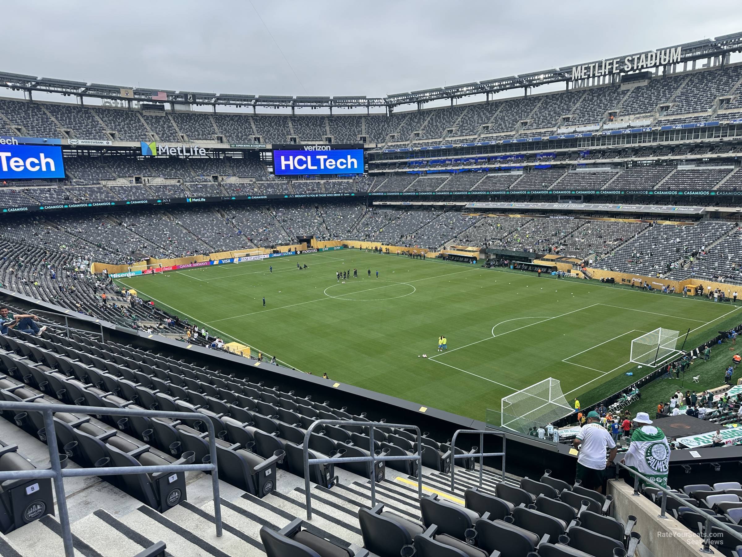 section 207c, row 20 seat view  for soccer - metlife stadium