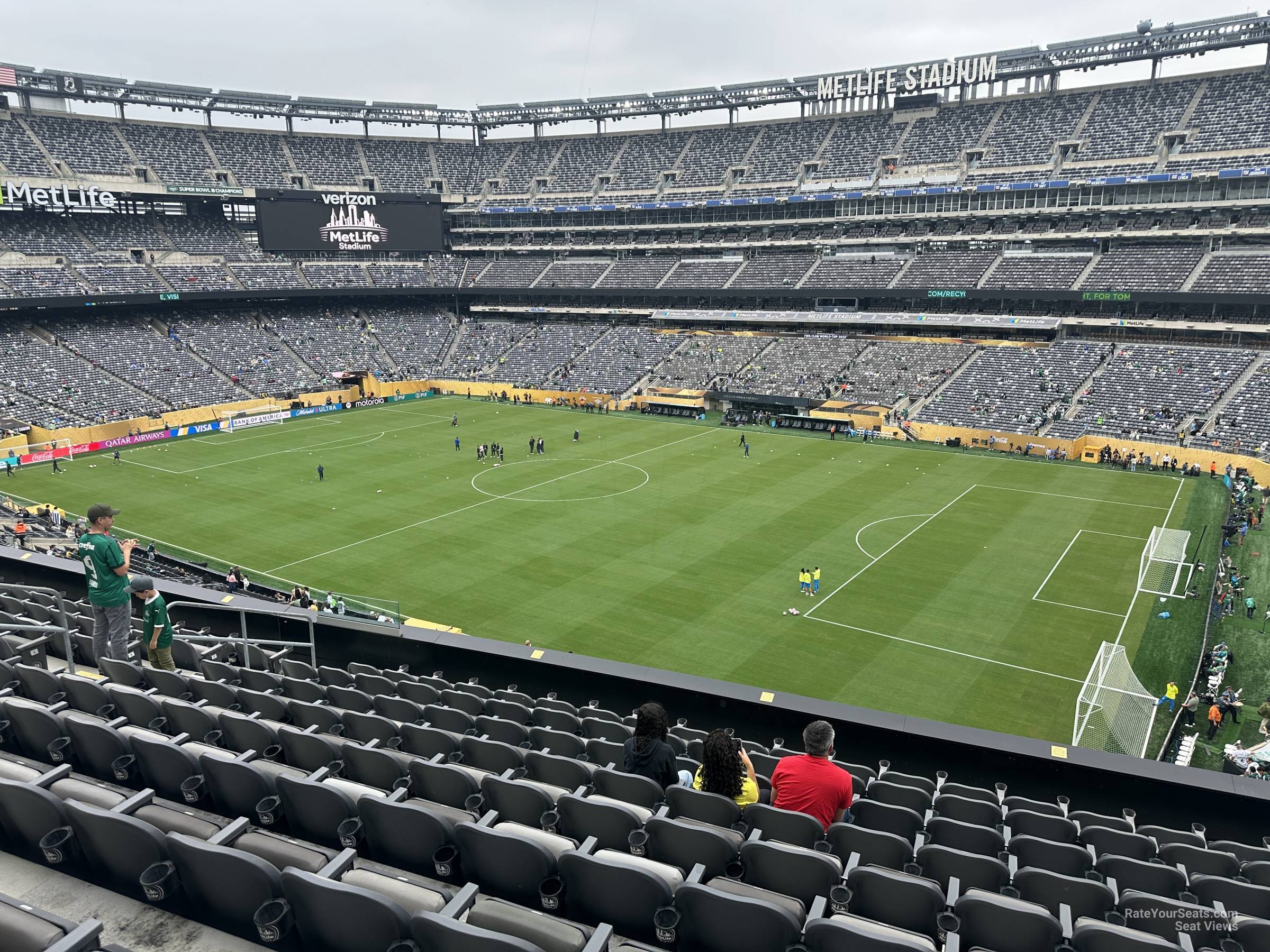 section 209, row 20 seat view  for soccer - metlife stadium