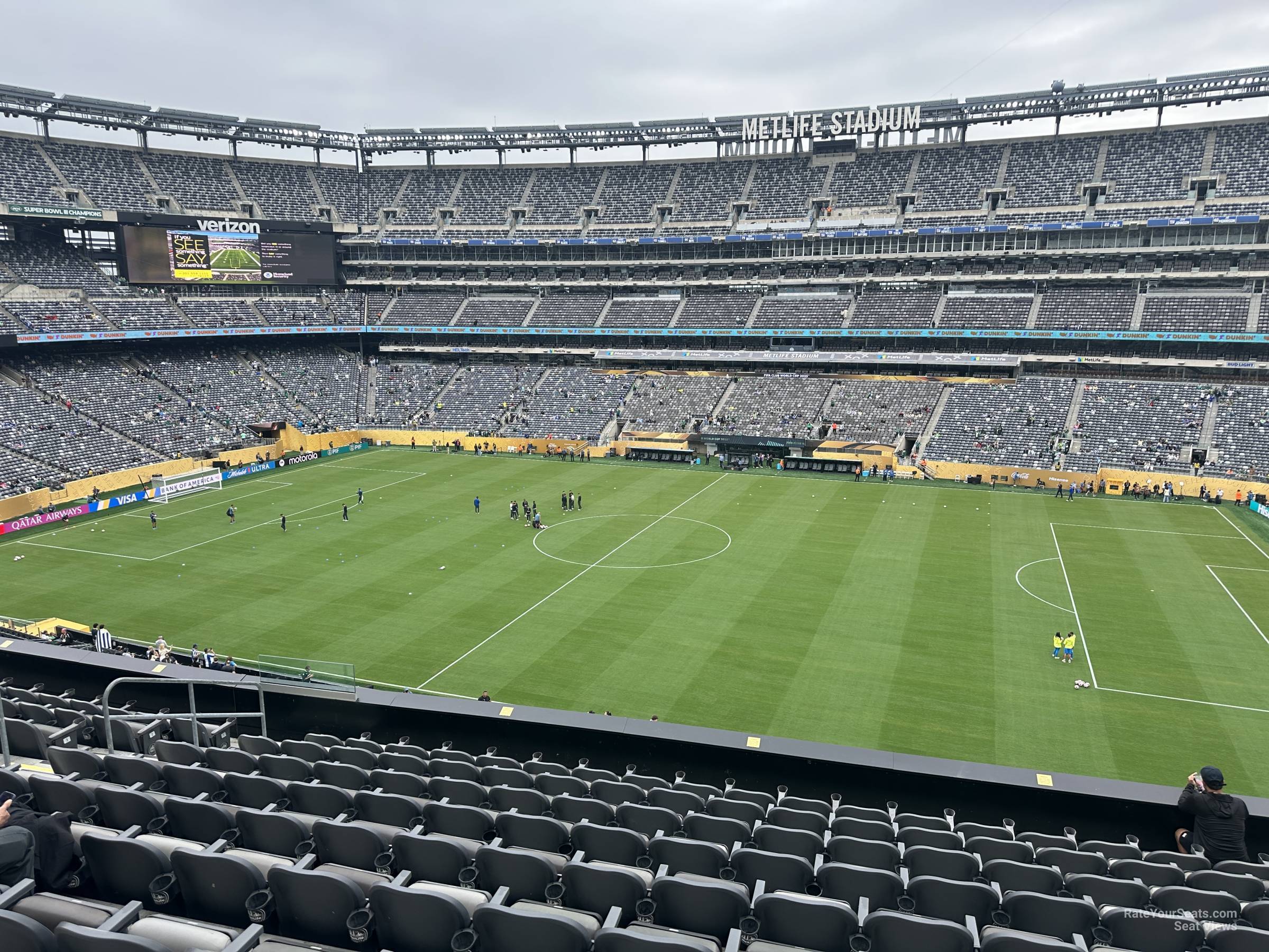 section 211, row 20 seat view  for soccer - metlife stadium