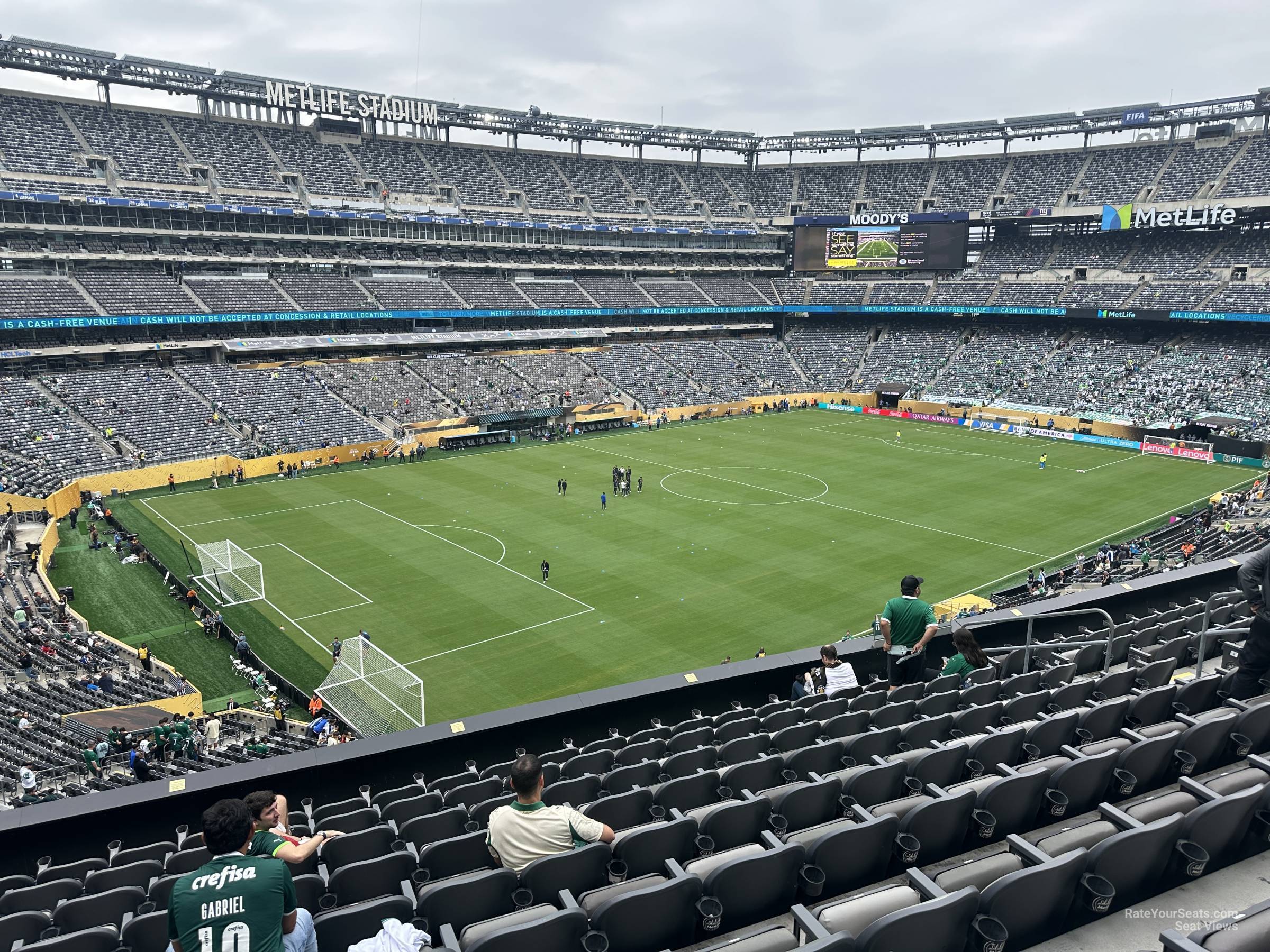 section 219, row 20 seat view  for soccer - metlife stadium