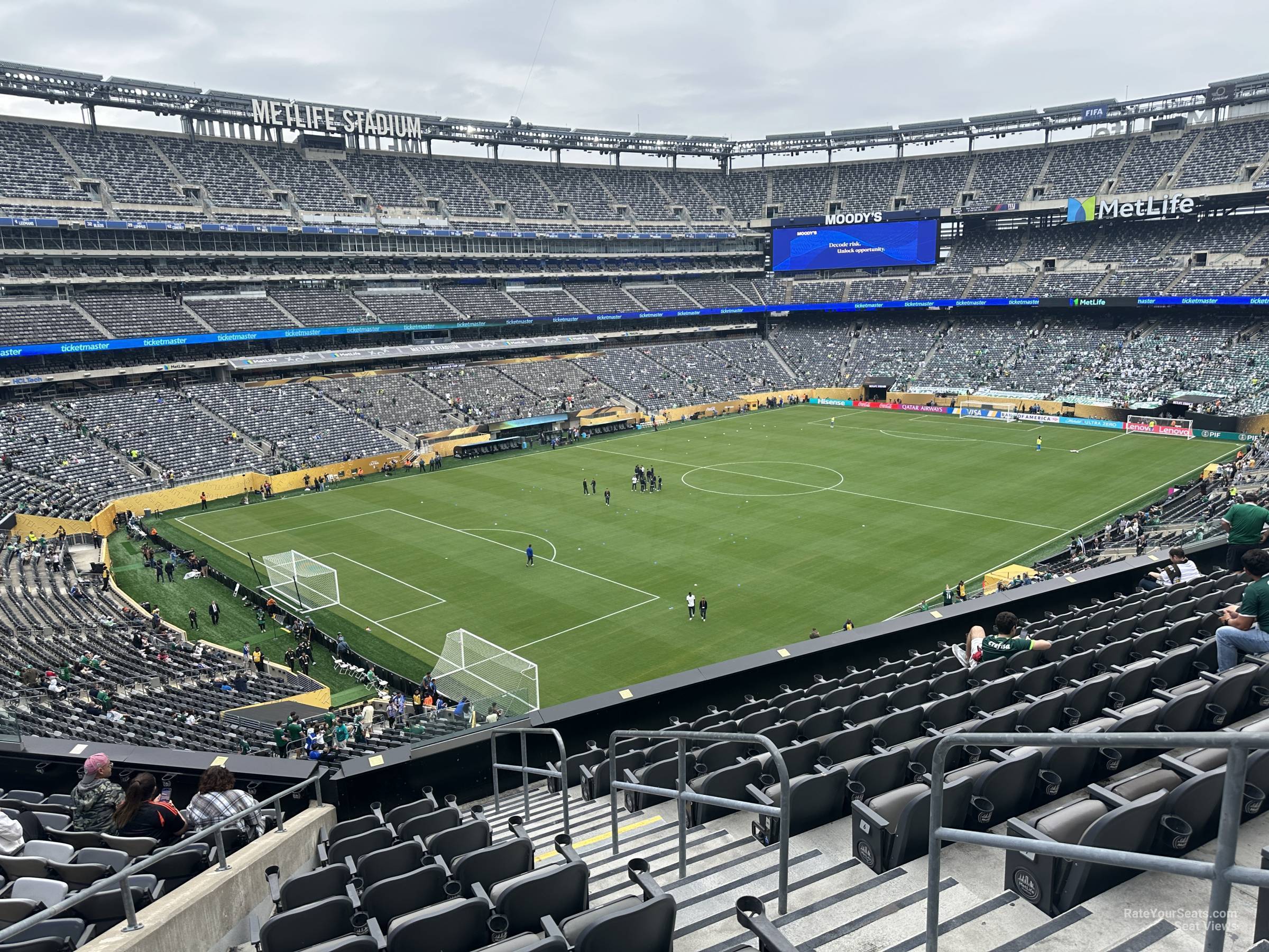 section 220c, row 10 seat view  for soccer - metlife stadium