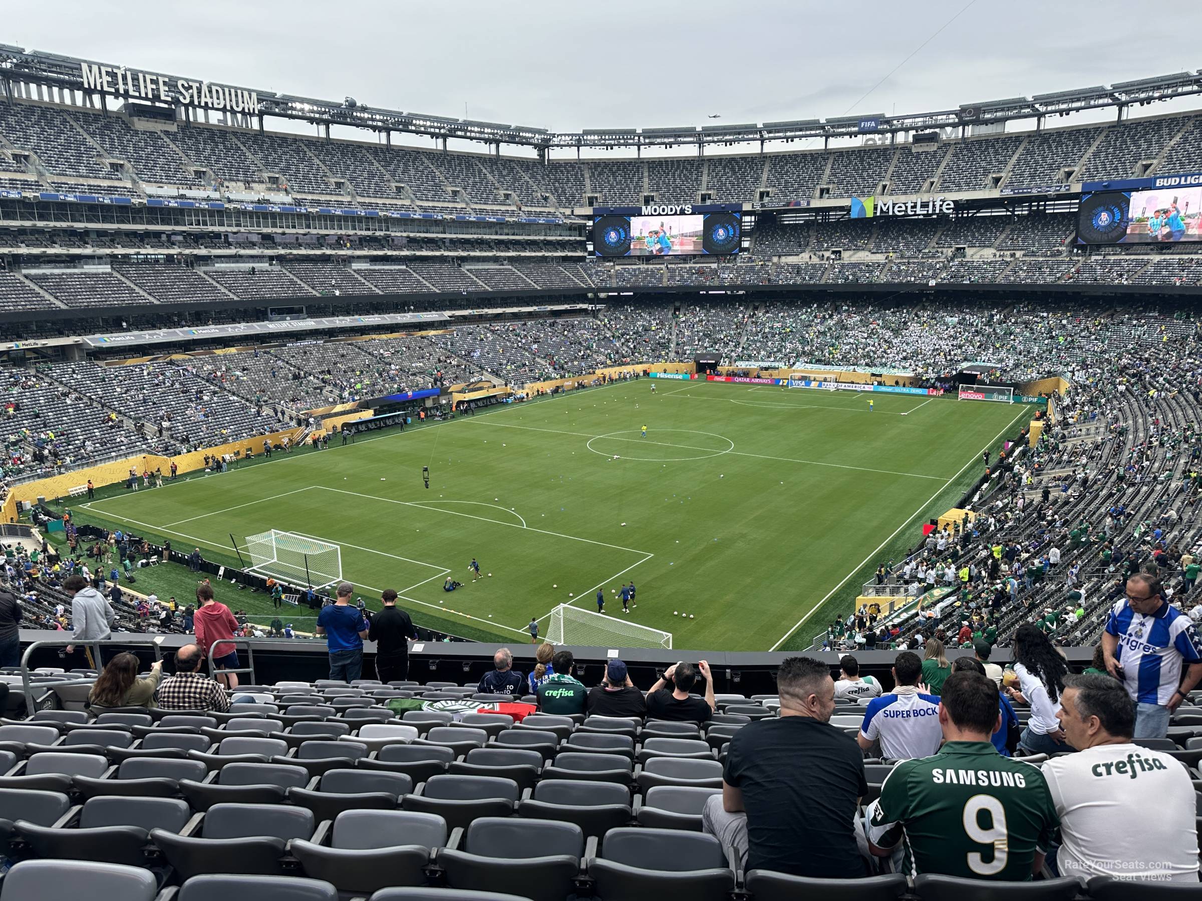 section 221, row 11 seat view  for soccer - metlife stadium