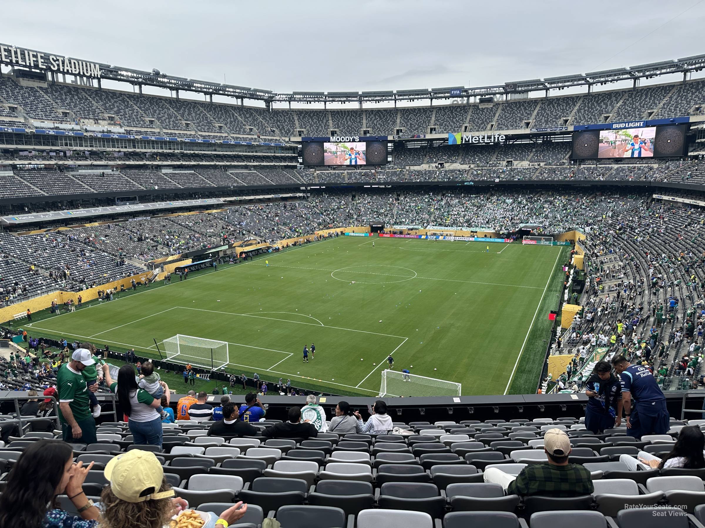 section 222, row 11 seat view  for soccer - metlife stadium