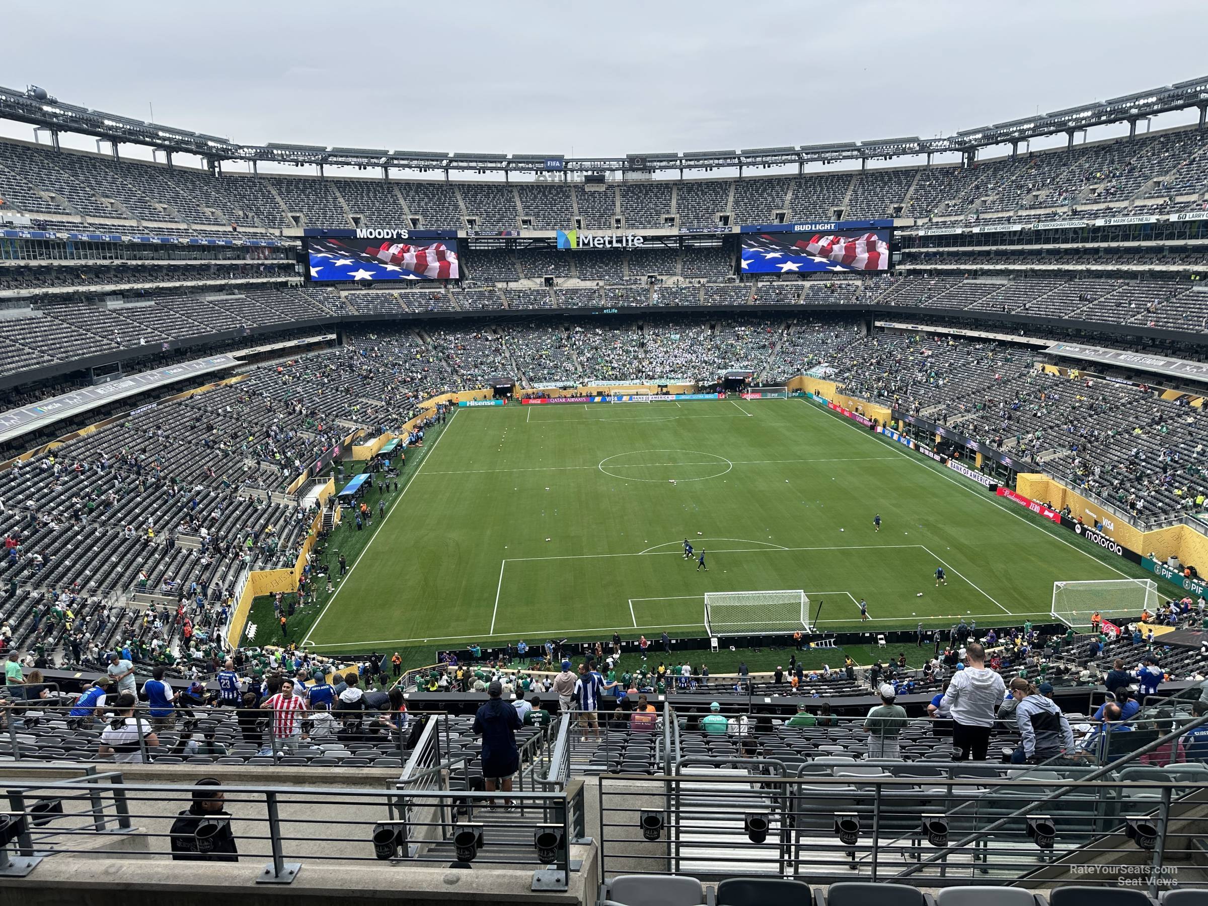 section 227b, row 8 seat view  for soccer - metlife stadium