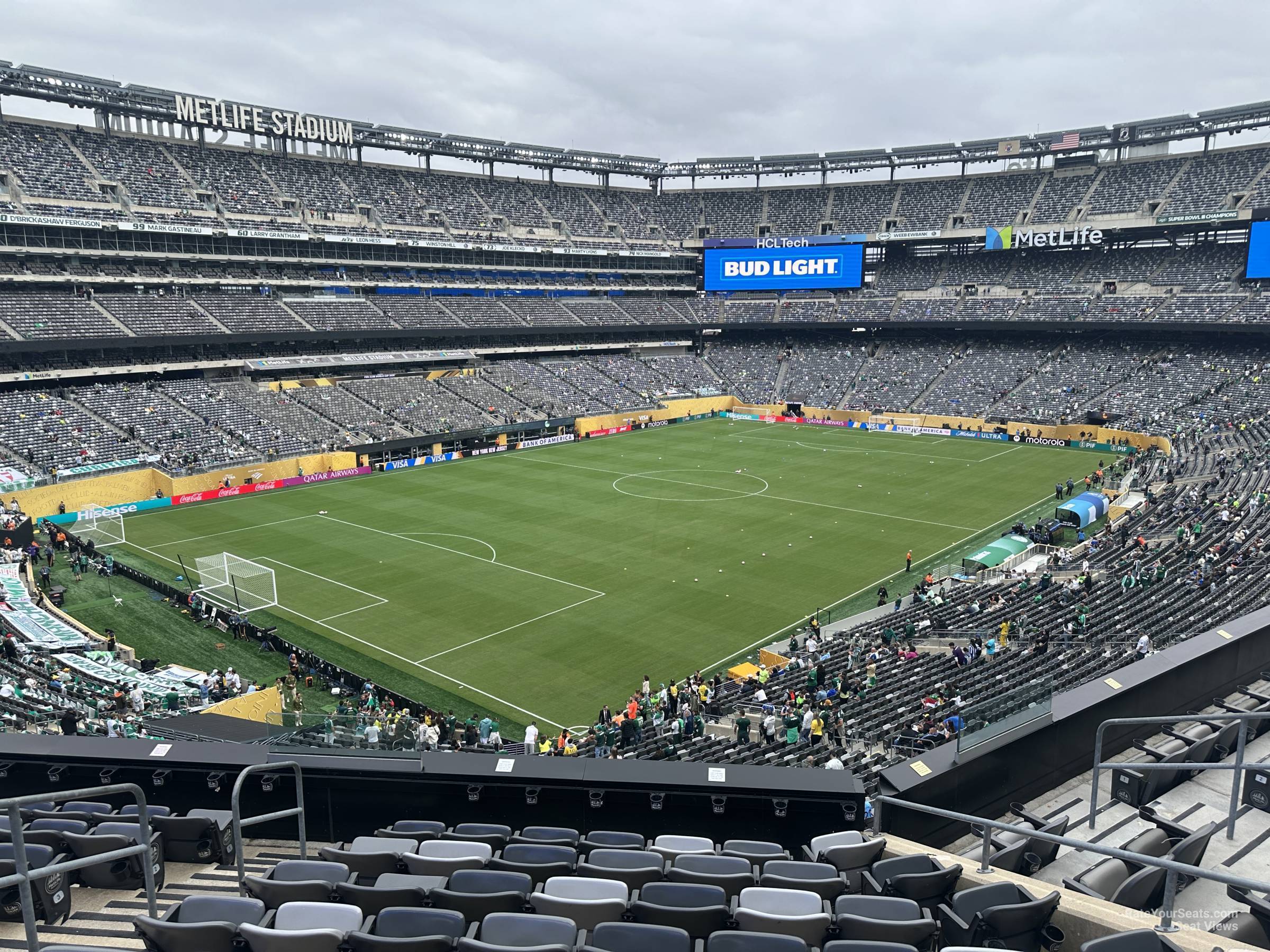 section 245a, row 10 seat view  for soccer - metlife stadium