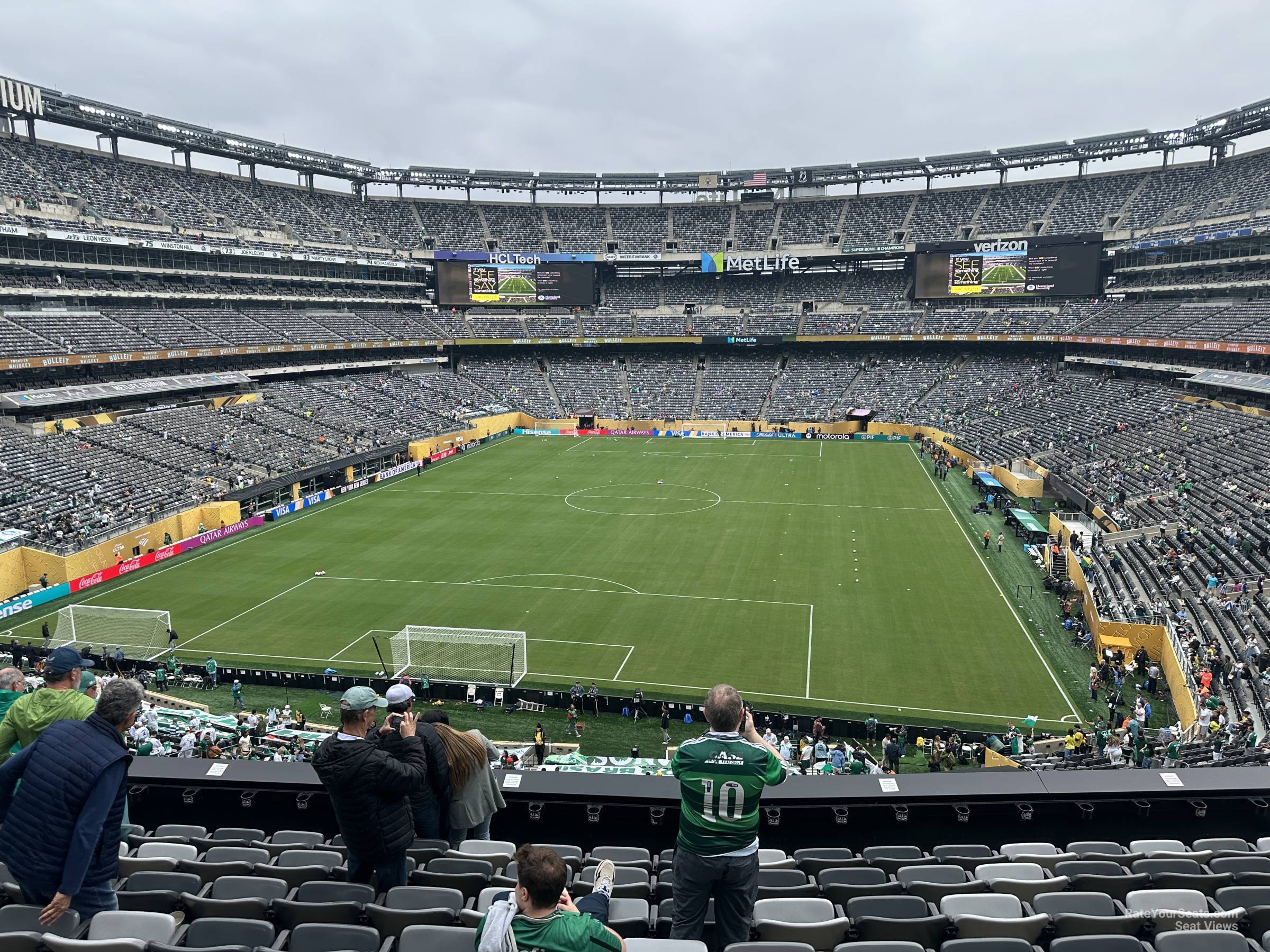 section 249a, row 10 seat view  for soccer - metlife stadium