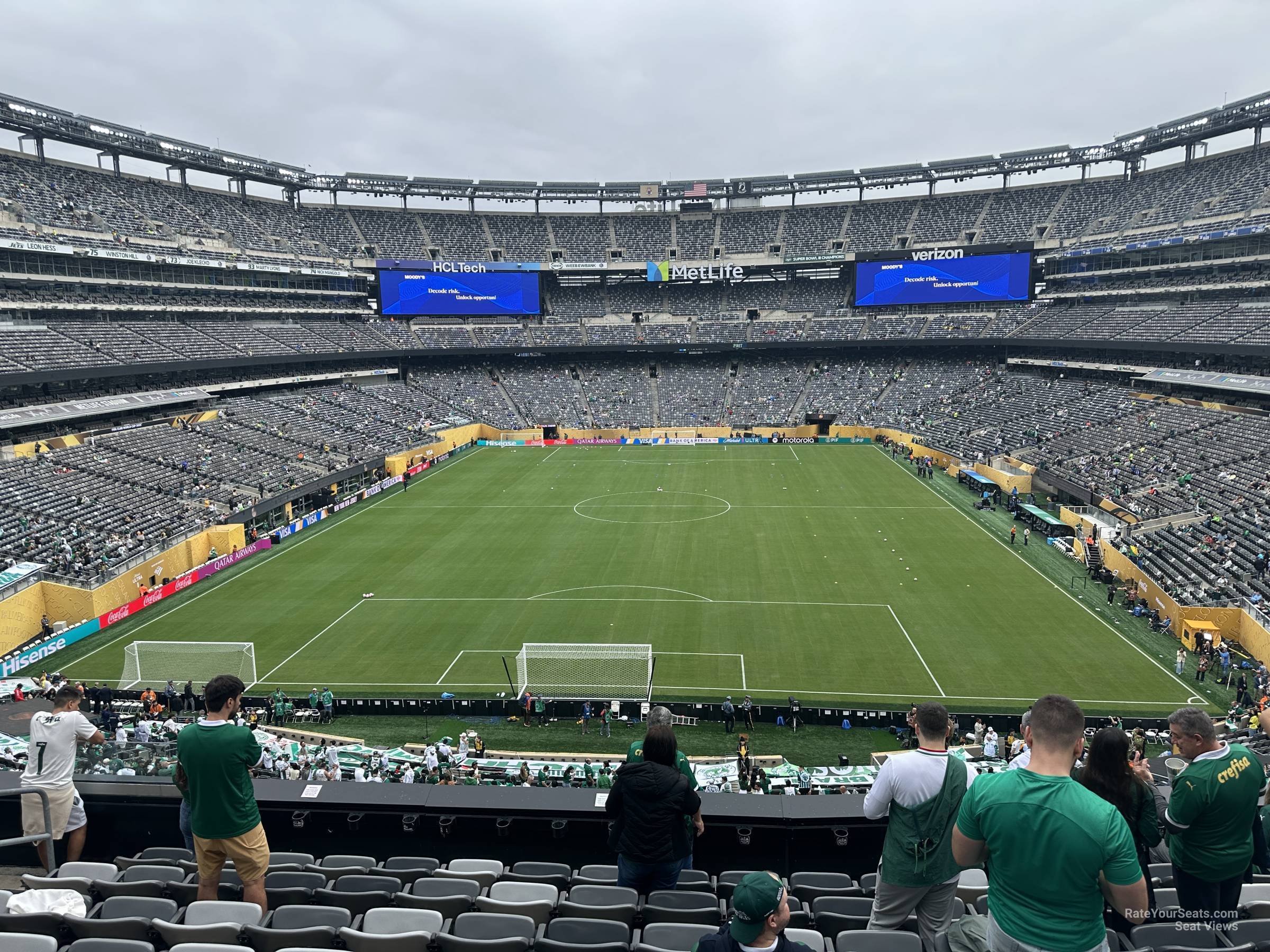 section 250a, row 10 seat view  for soccer - metlife stadium
