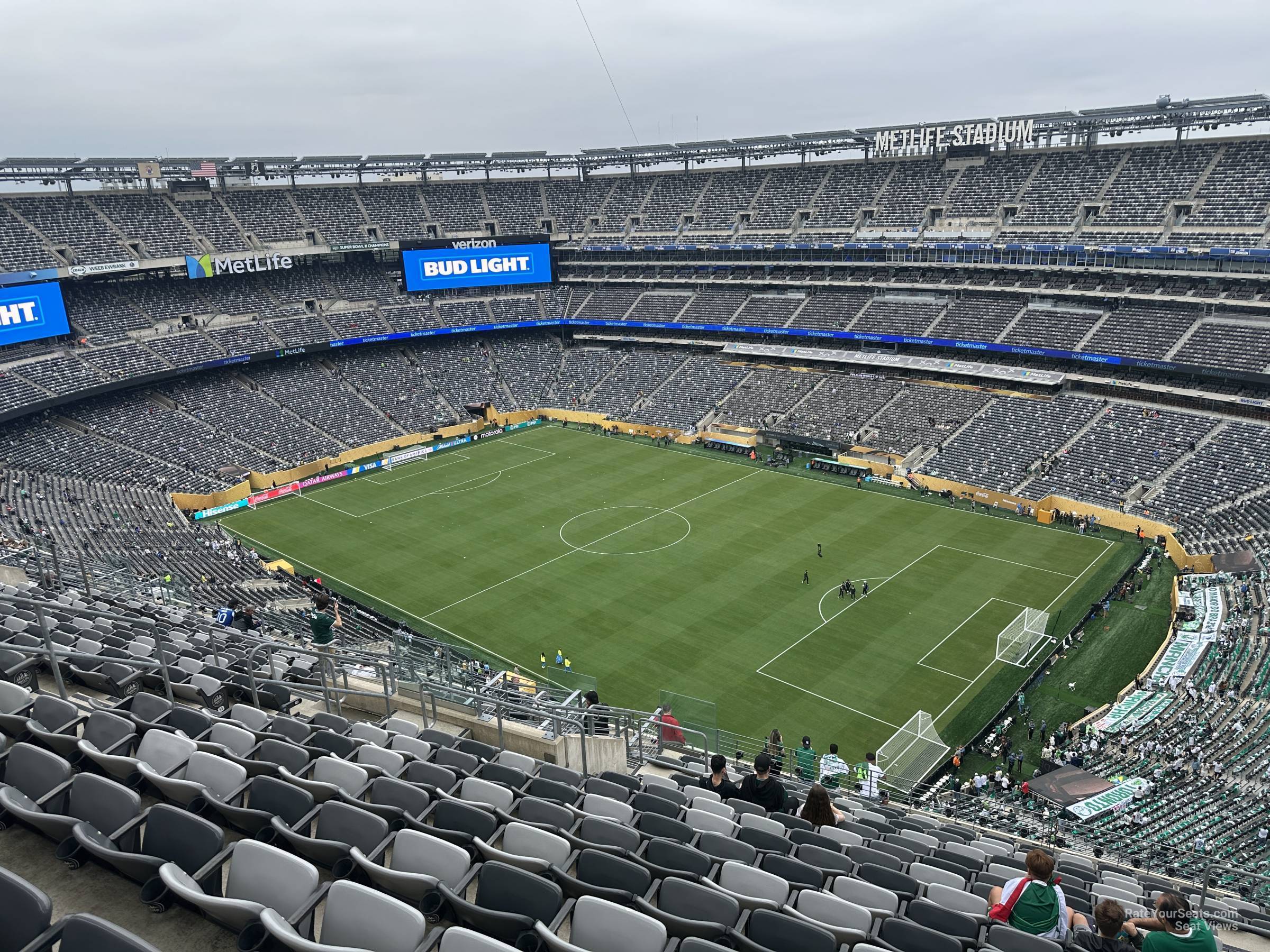 section 308, row 20 seat view  for soccer - metlife stadium