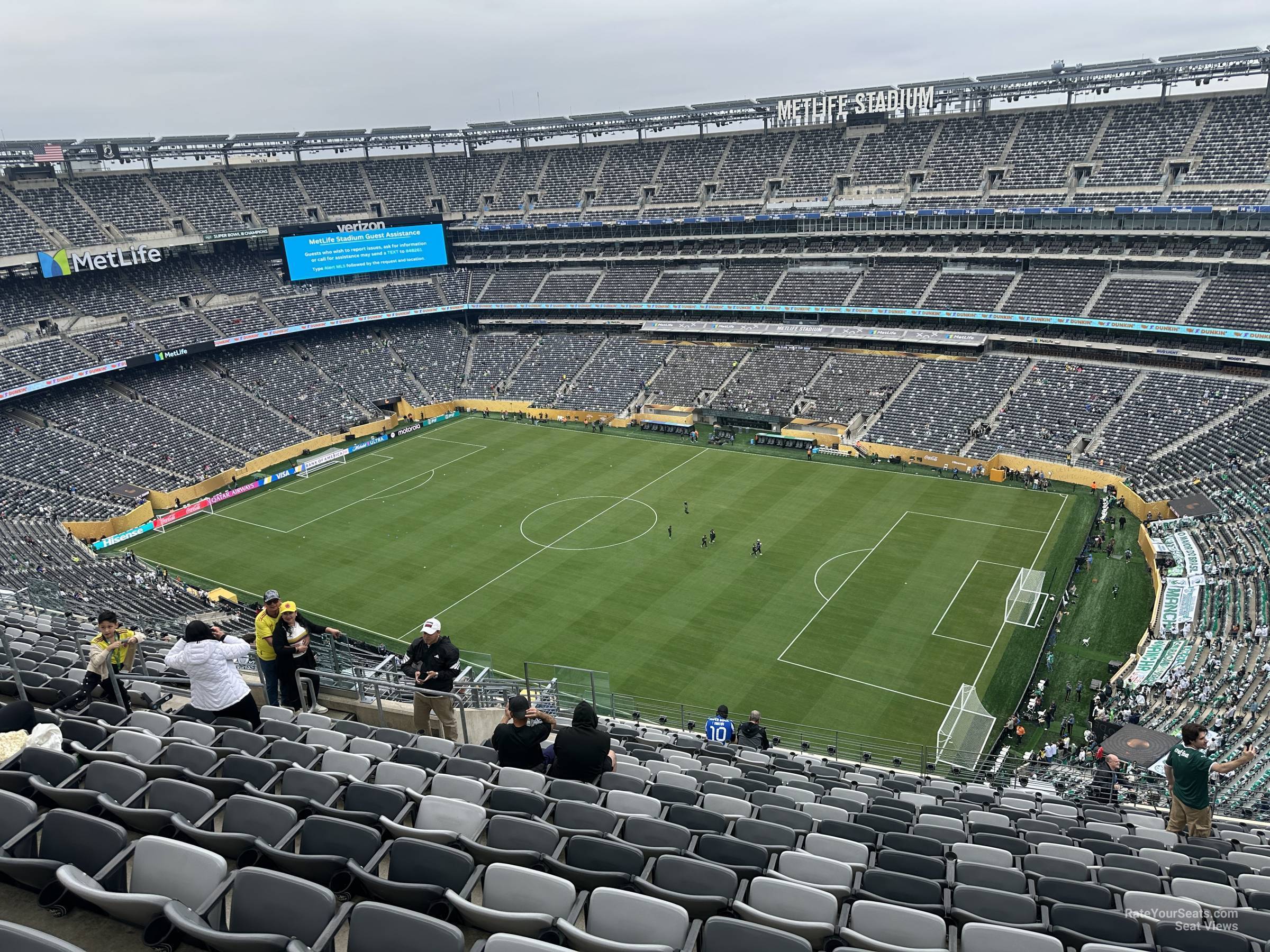section 309, row 20 seat view  for soccer - metlife stadium