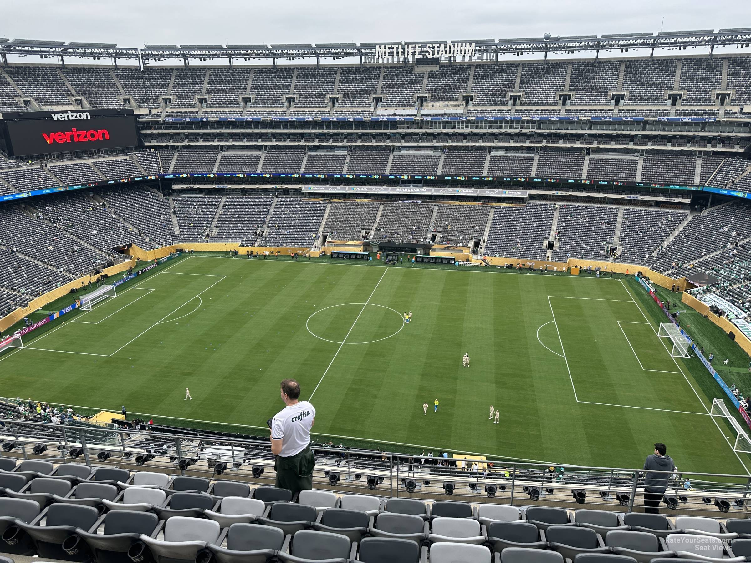 section 312, row 11 seat view  for soccer - metlife stadium