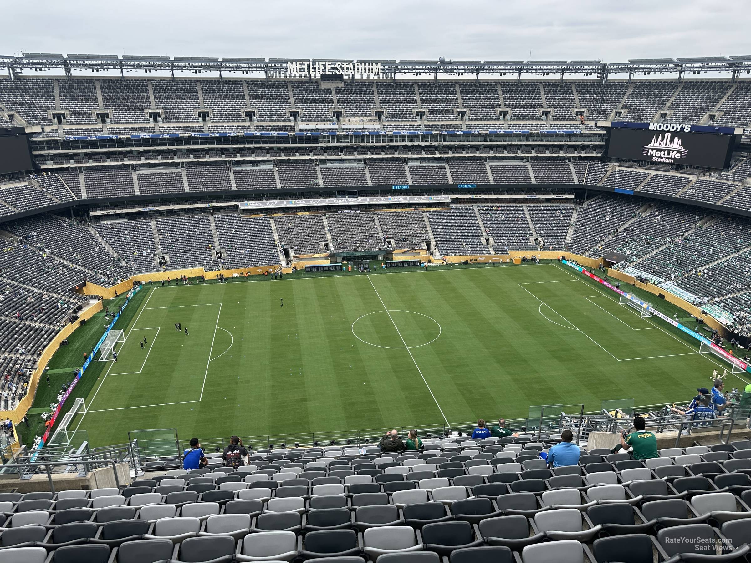 section 315, row 20 seat view  for soccer - metlife stadium