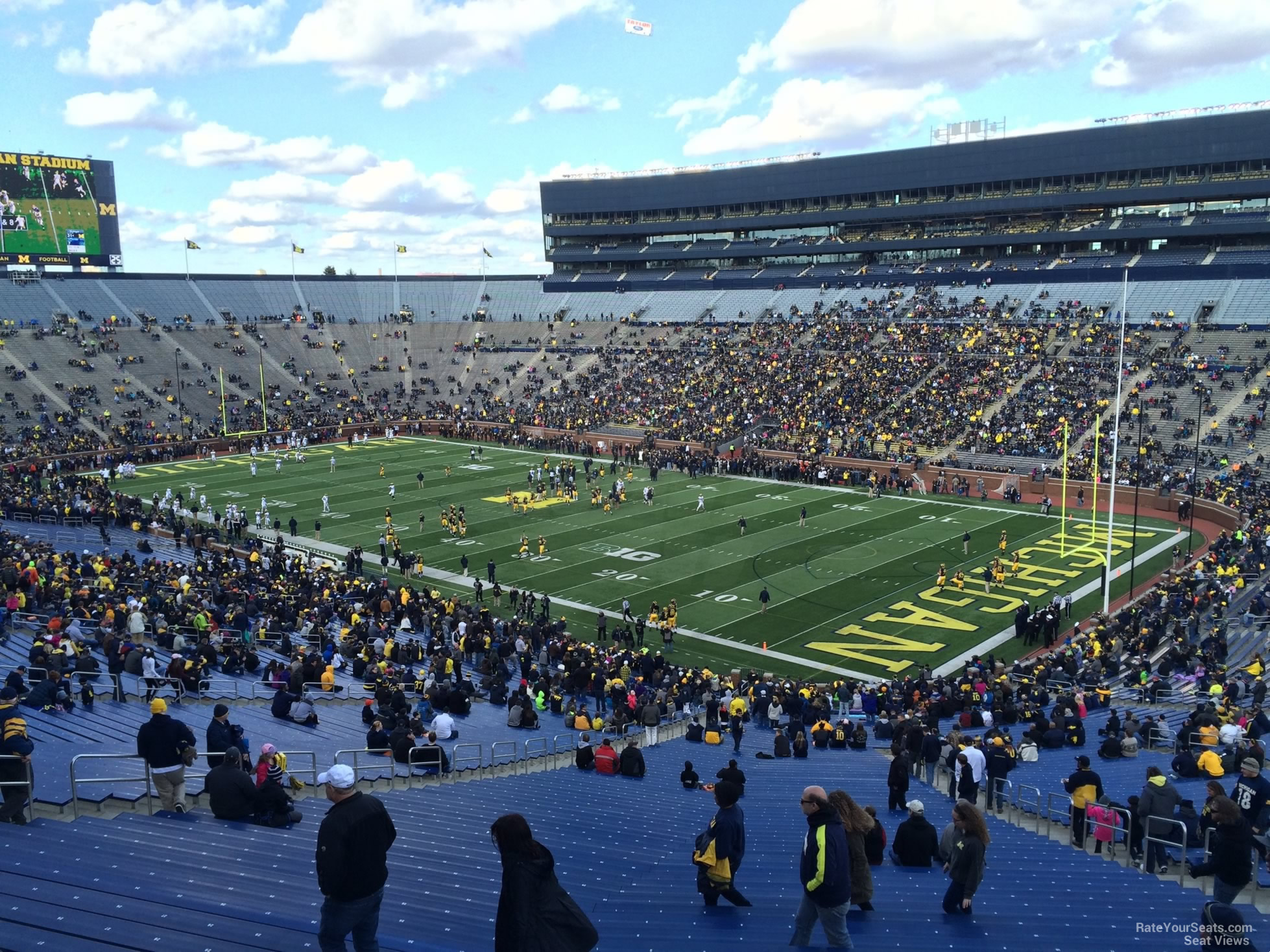 section 18, row 80 seat view  for football - michigan stadium