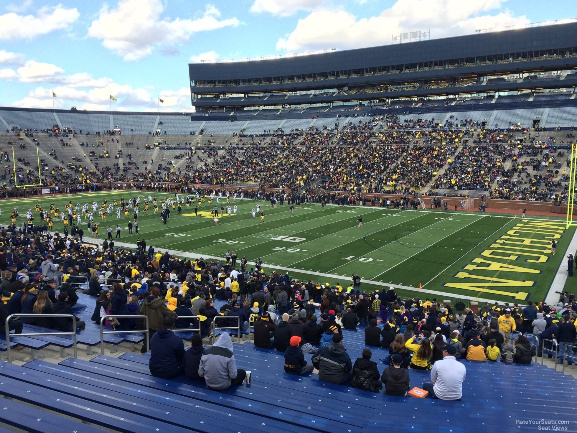 section 19, row 50 seat view  - michigan stadium