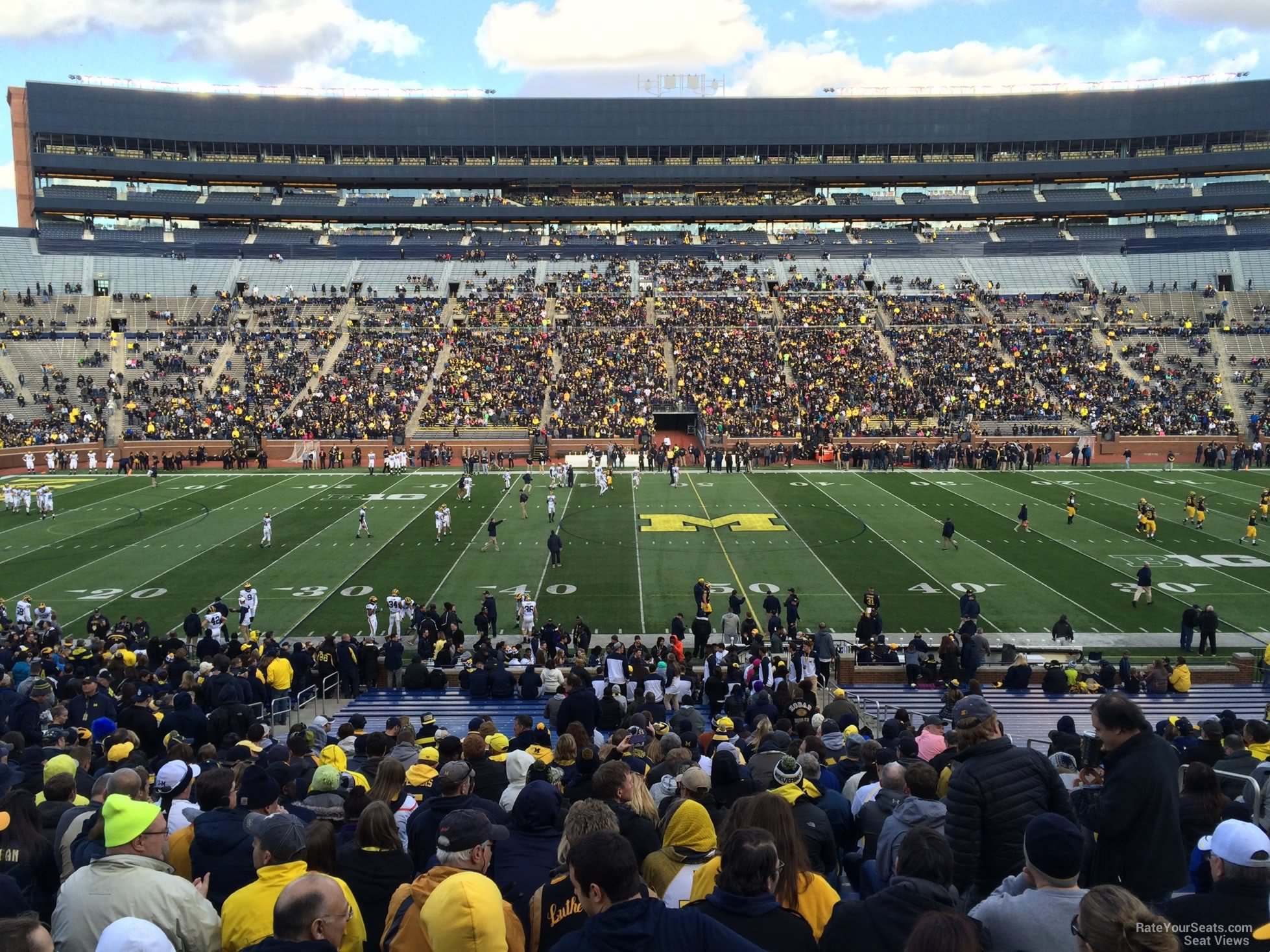 section 23, row 50 seat view  - michigan stadium