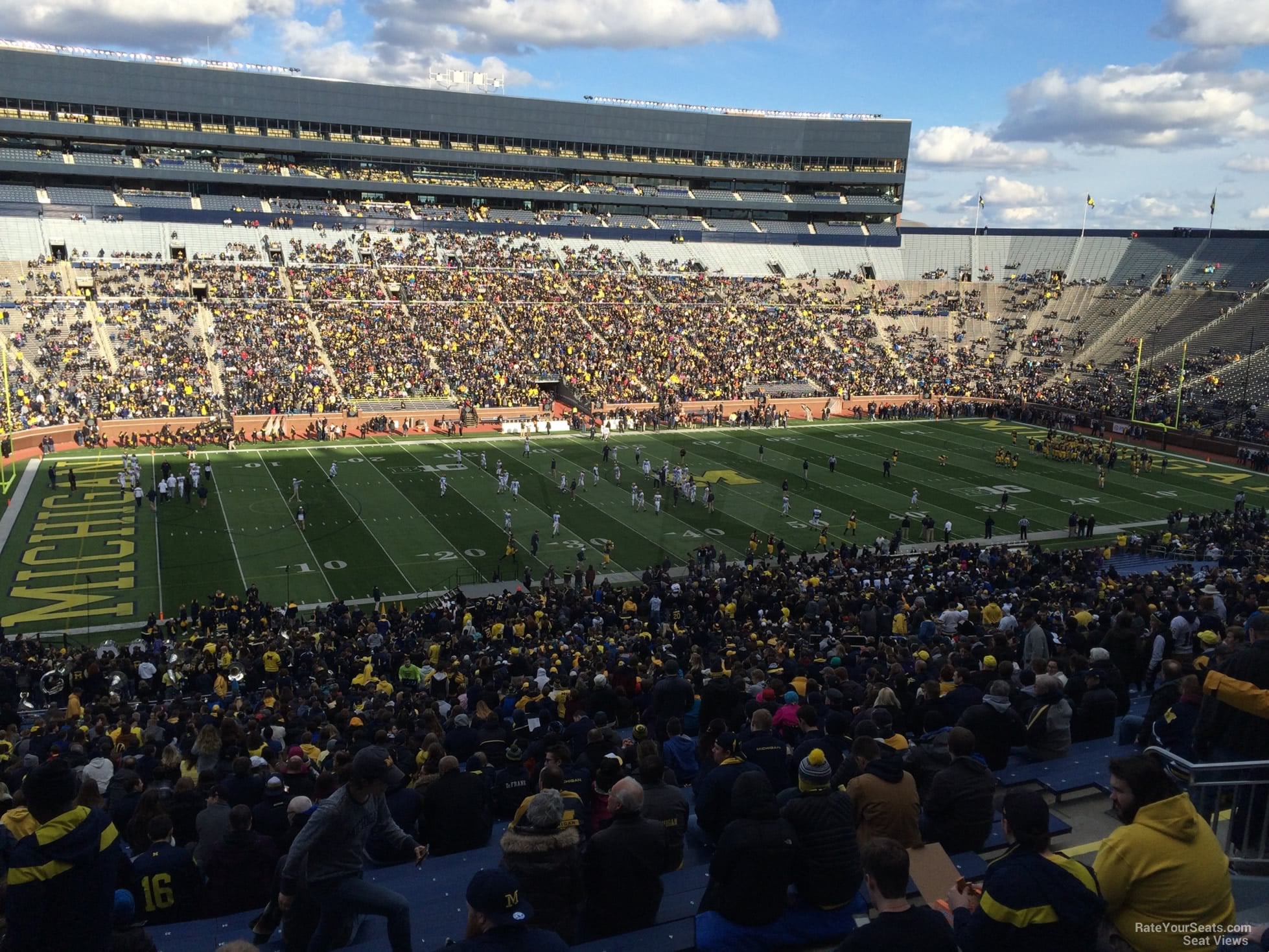 section 26, row 80 seat view  for football - michigan stadium