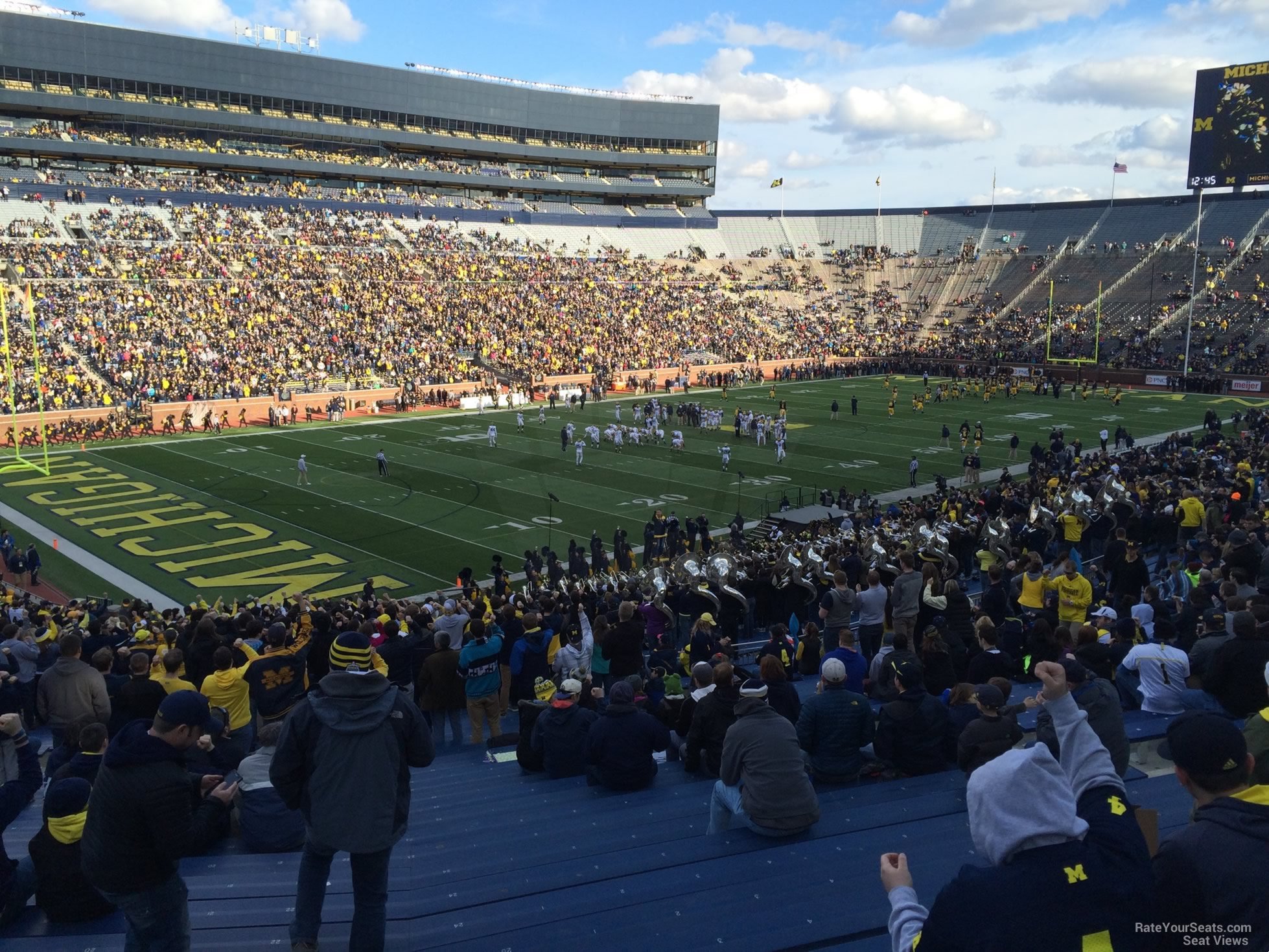 section 28, row 50 seat view  for football - michigan stadium