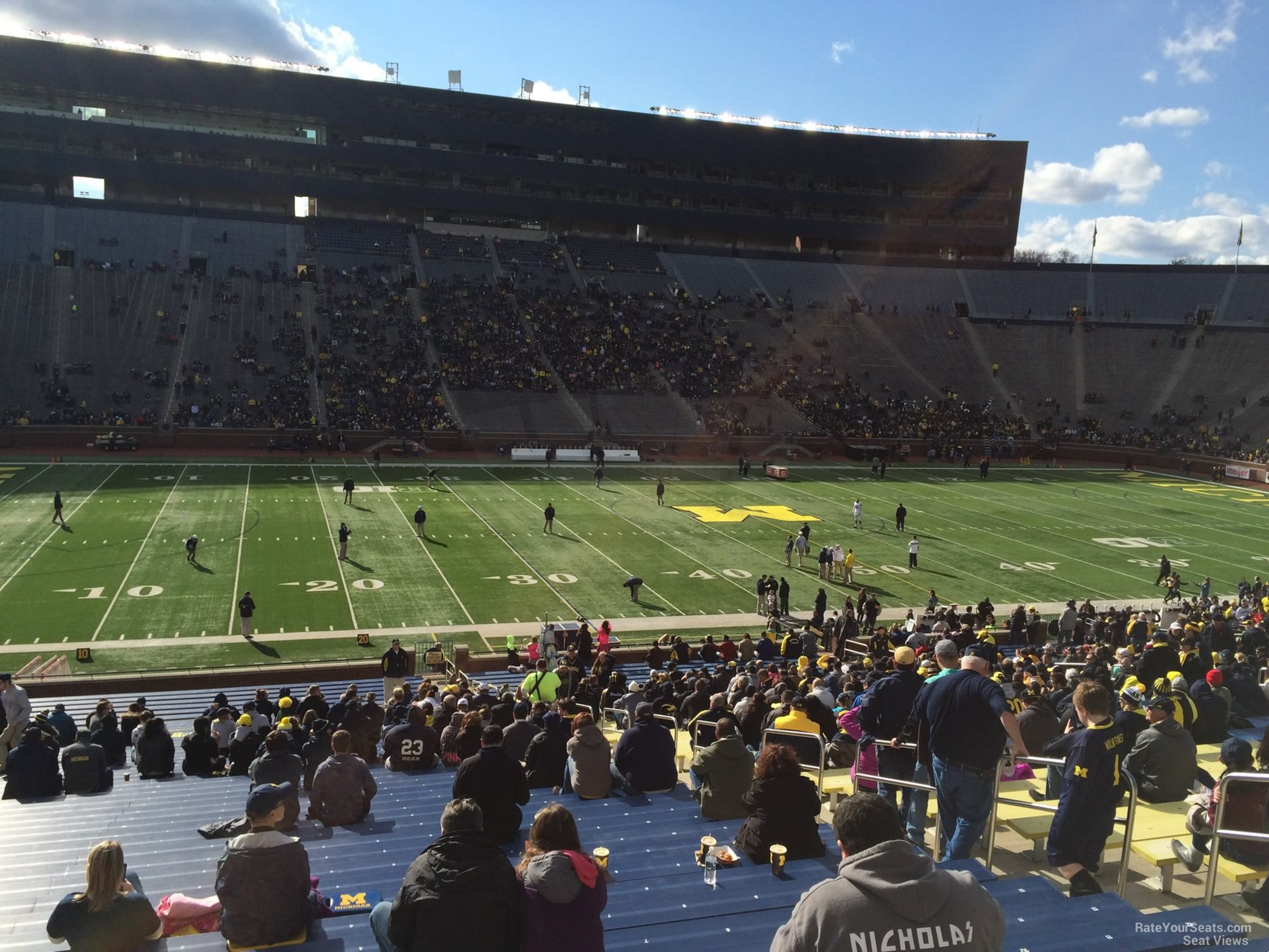 section 3, row 30 seat view  - michigan stadium