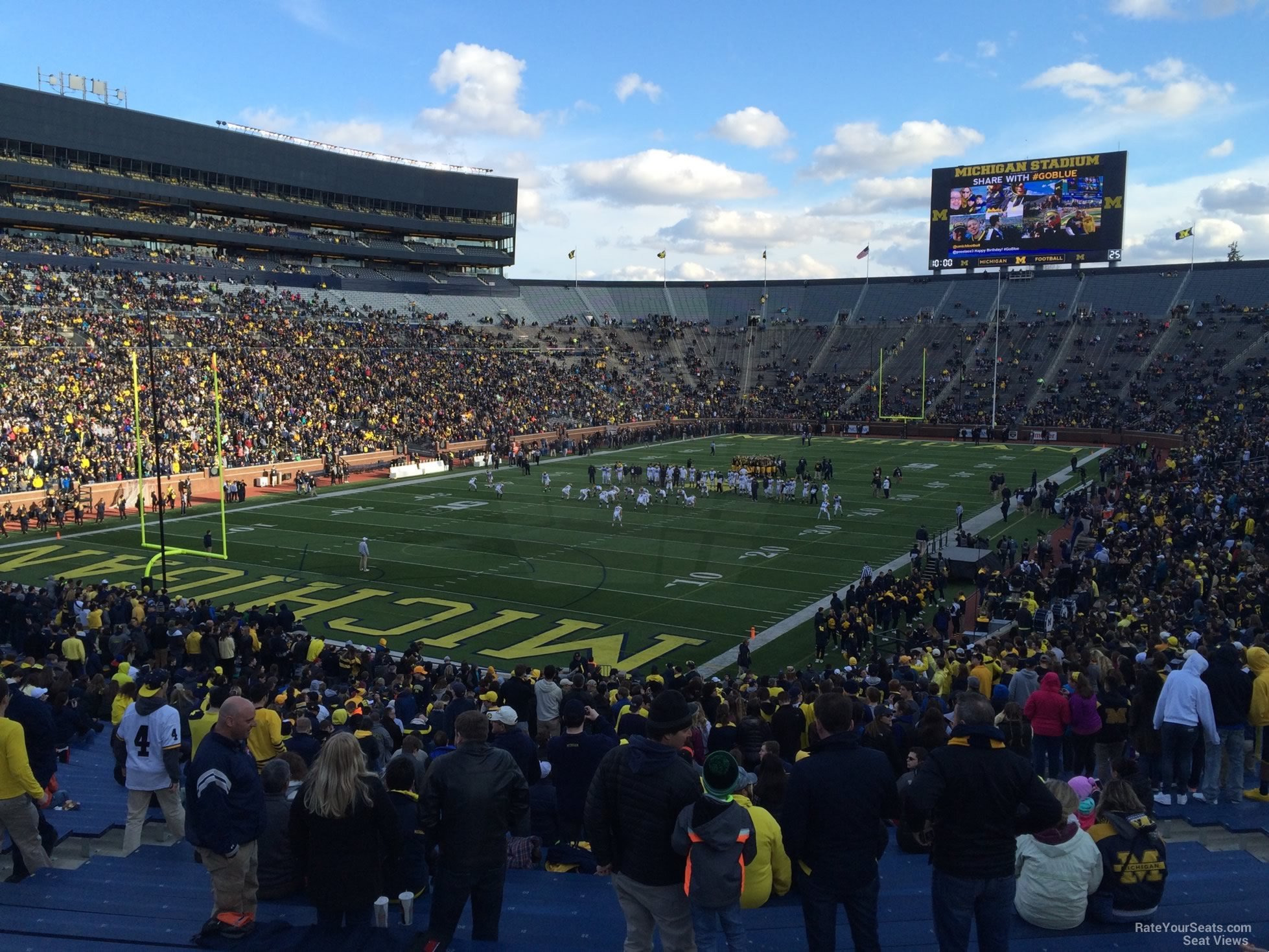 section 30, row 50 seat view  - michigan stadium