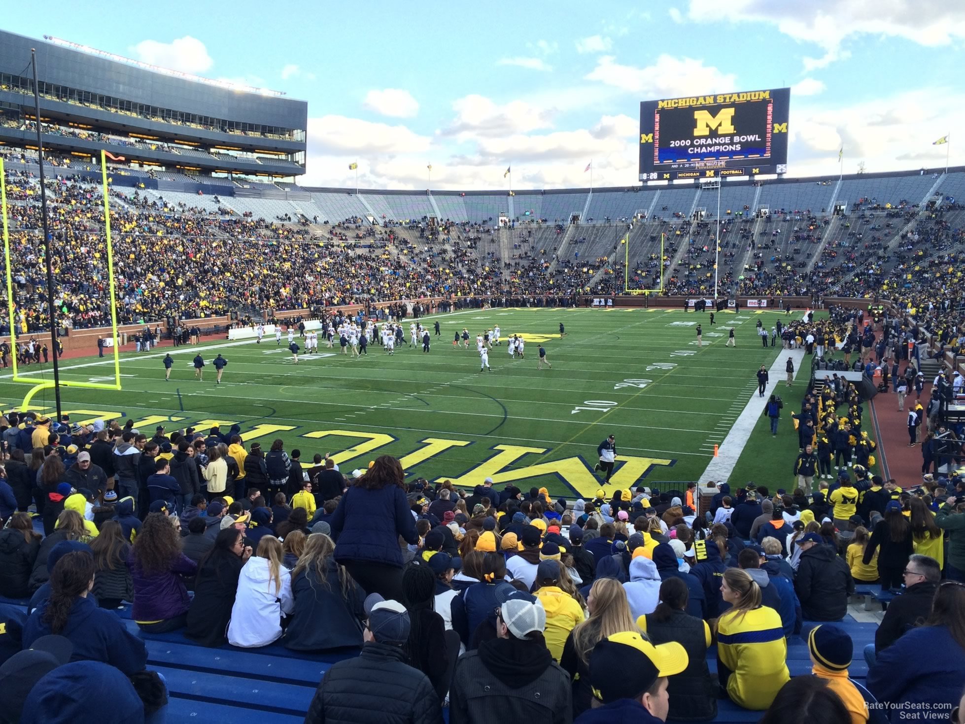 section 31r, row 30 seat view  for football - michigan stadium