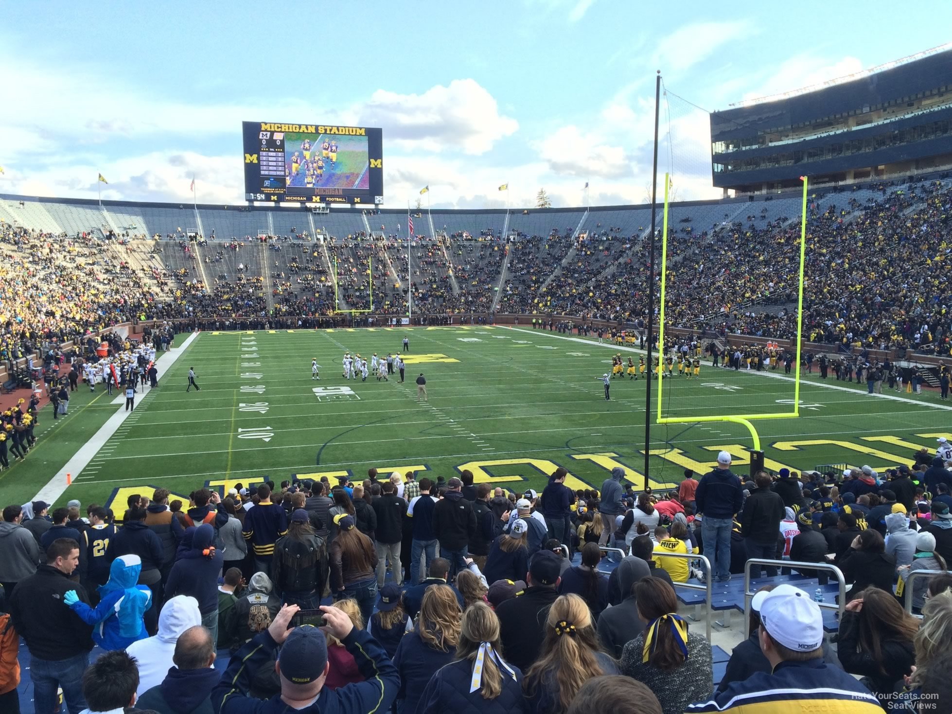 section 35r, row 30 seat view  - michigan stadium