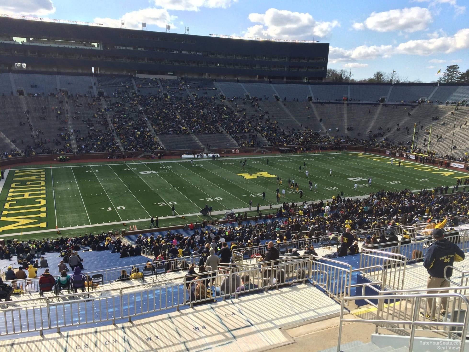 section 4, row 80 seat view  for football - michigan stadium