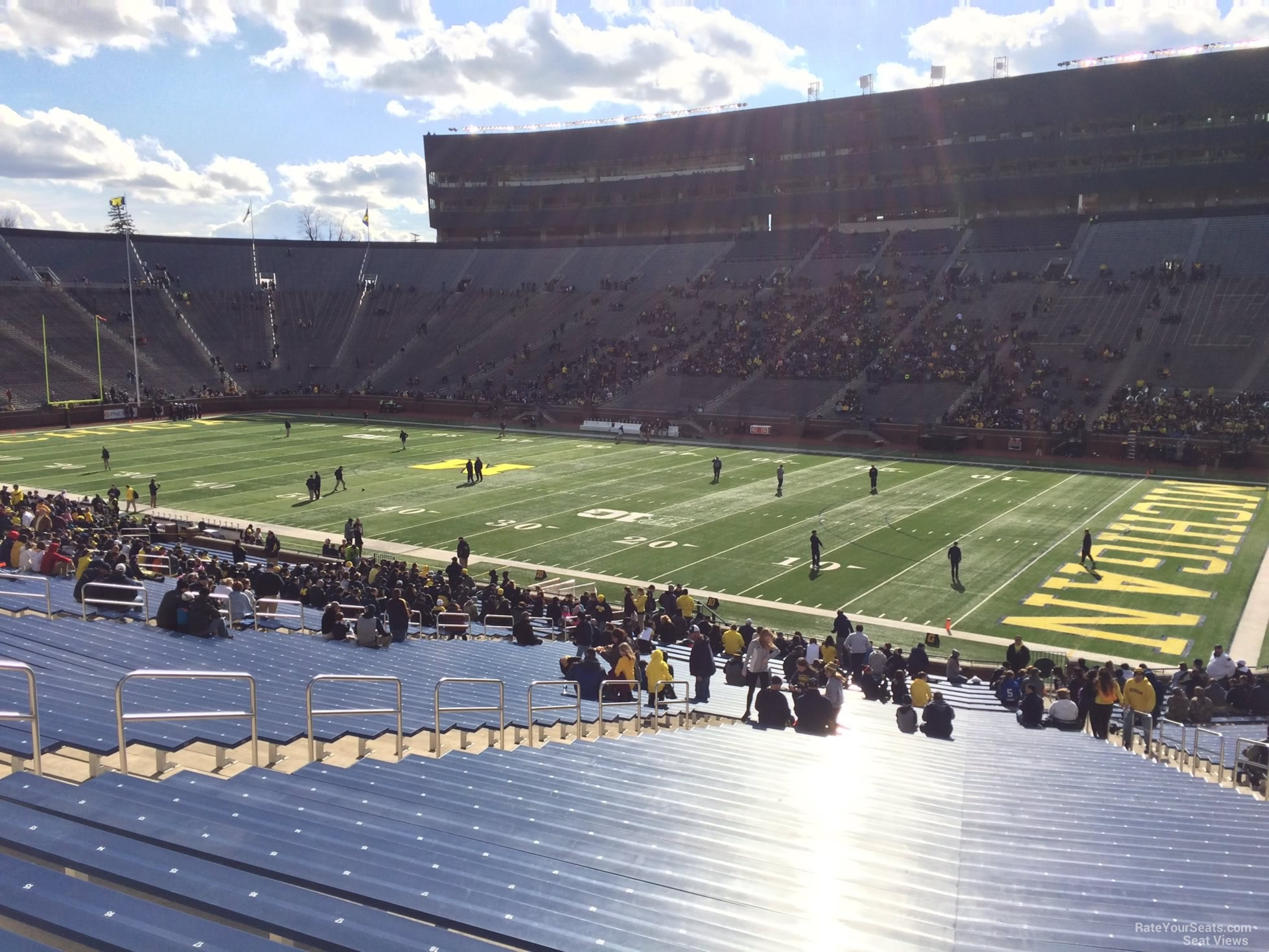 section 40, row 50 seat view  - michigan stadium