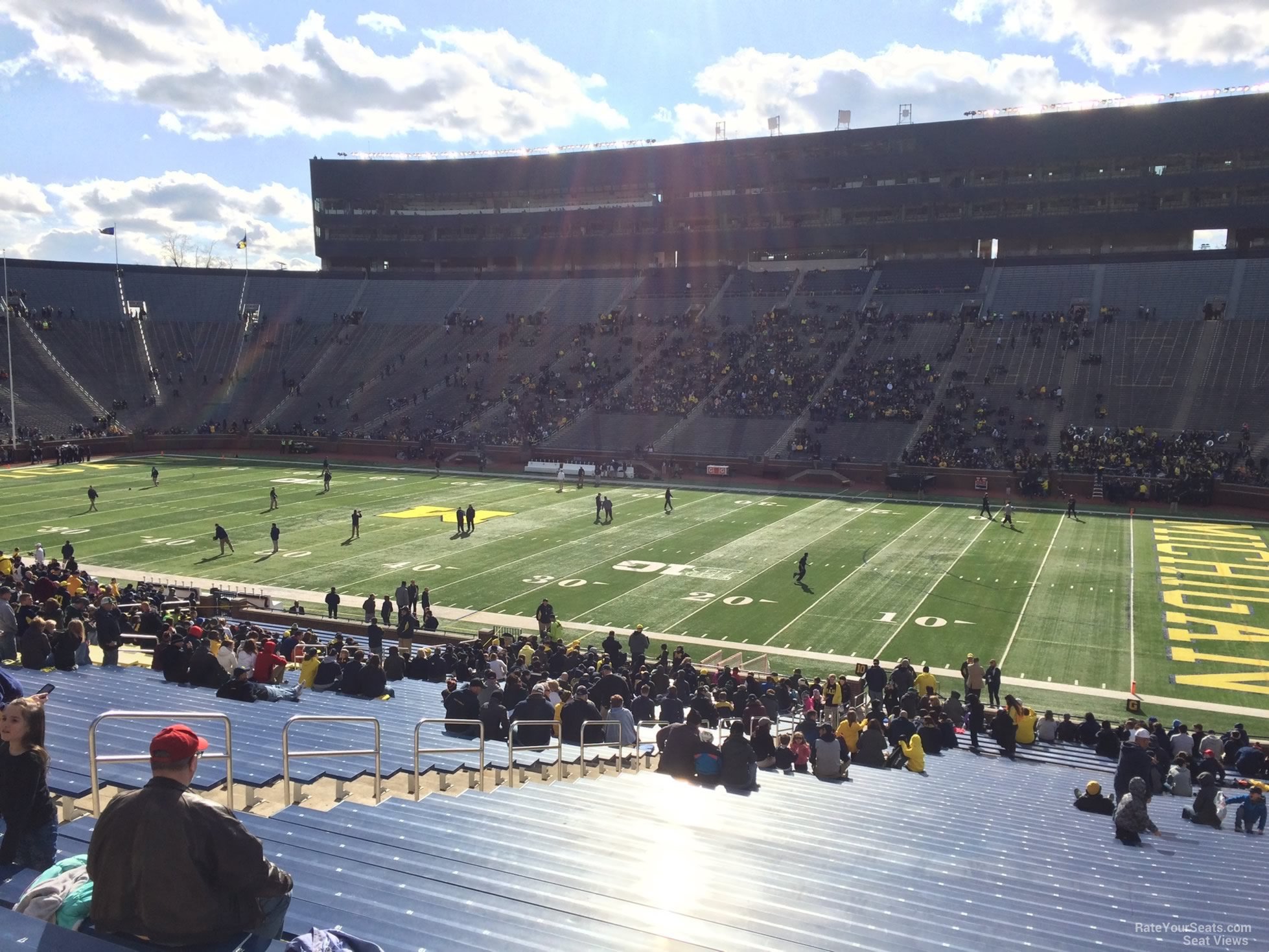 section 41, row 50 seat view  for football - michigan stadium