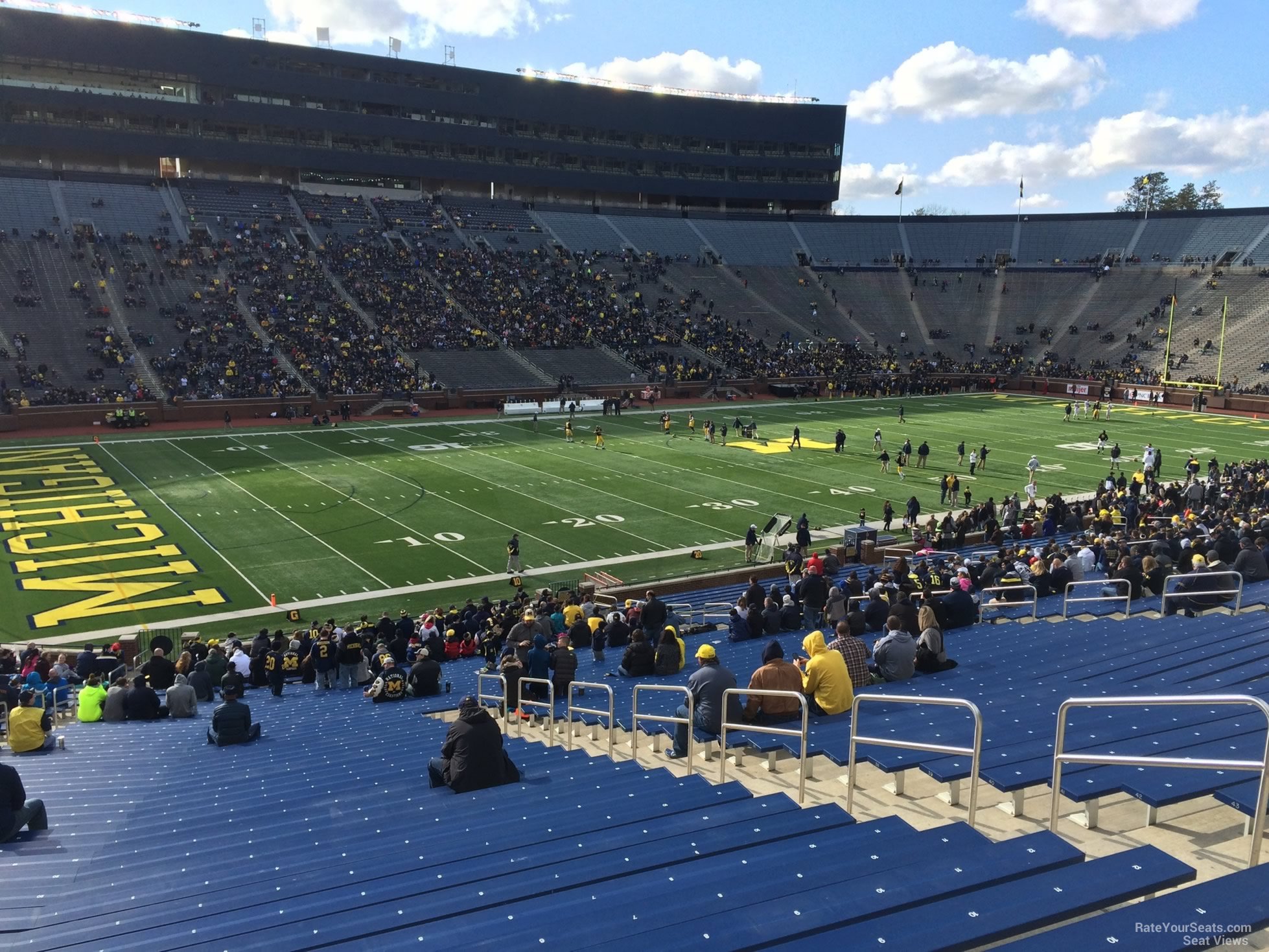 section 5, row 50 seat view  - michigan stadium