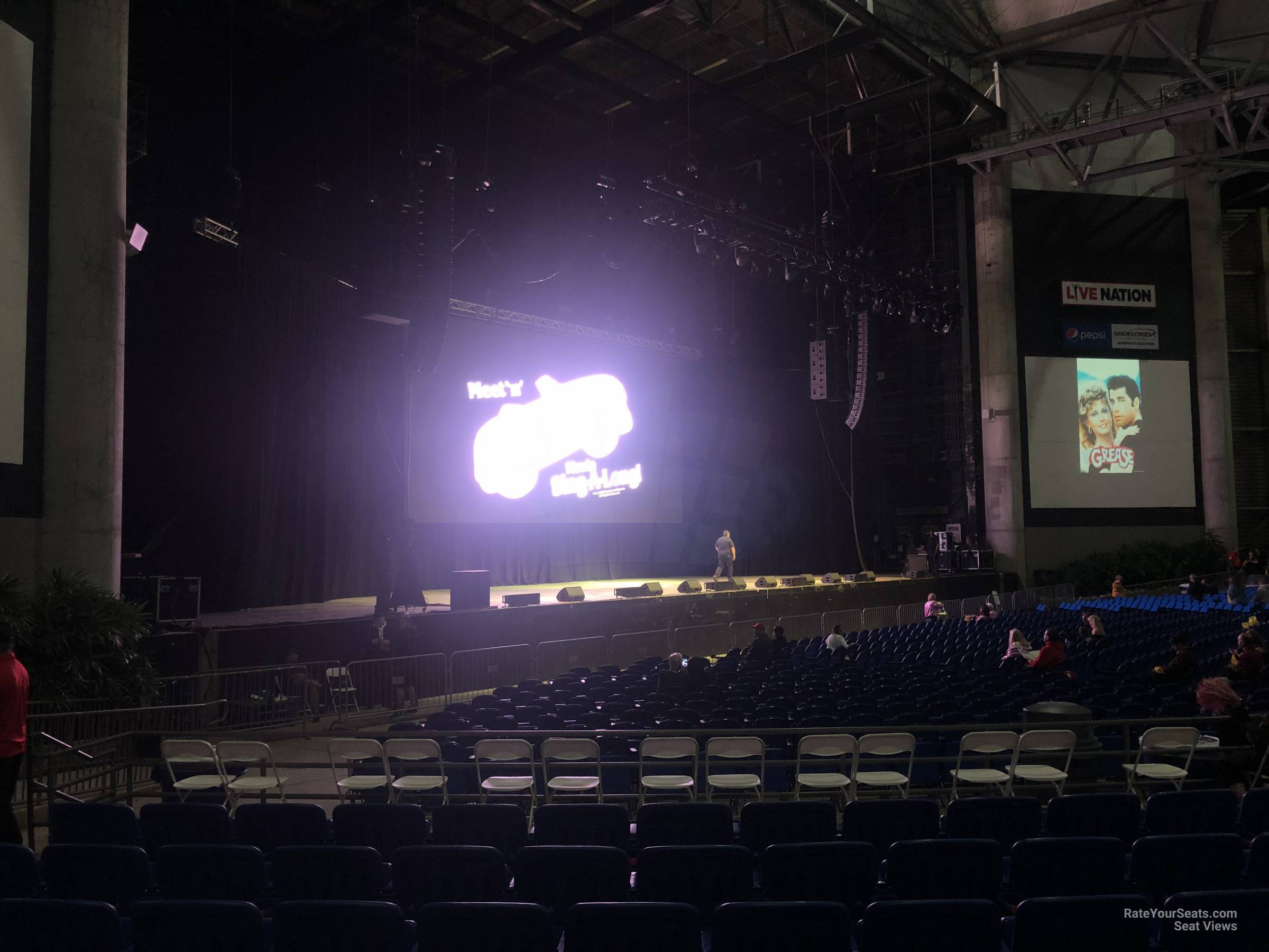section 4, row j seat view  - midflorida credit union amphitheatre