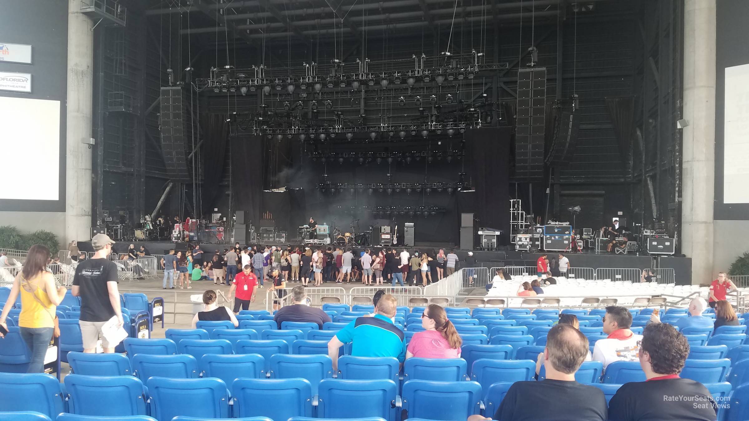 section 6, row l seat view  - midflorida credit union amphitheatre