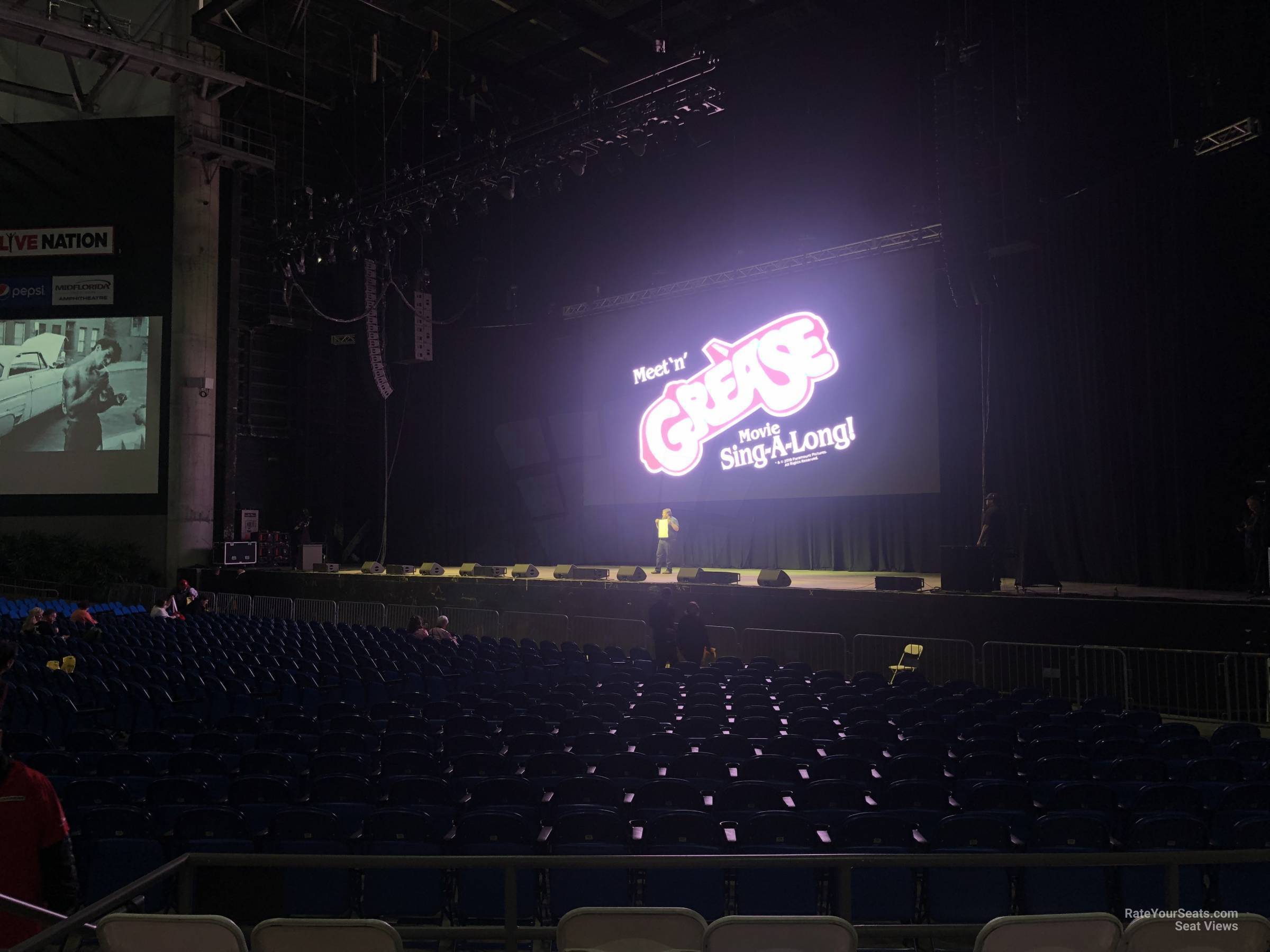 section 7, row c seat view  - midflorida credit union amphitheatre