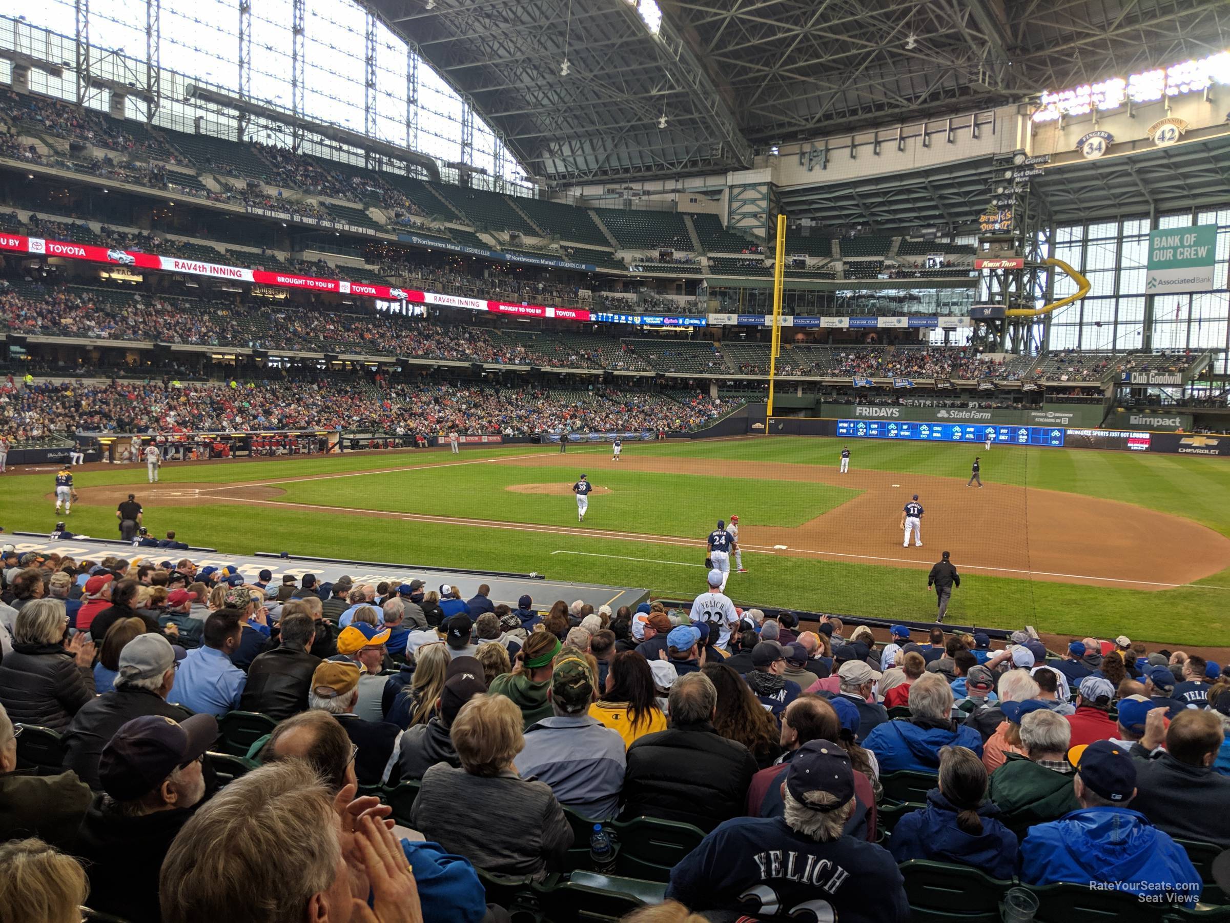 section 112, row 21 seat view  for baseball - american family field