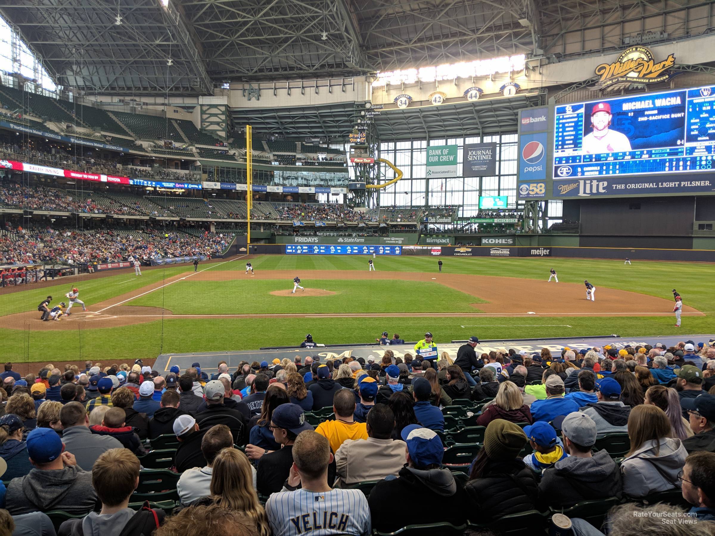 section 114, row 21 seat view  - american family field