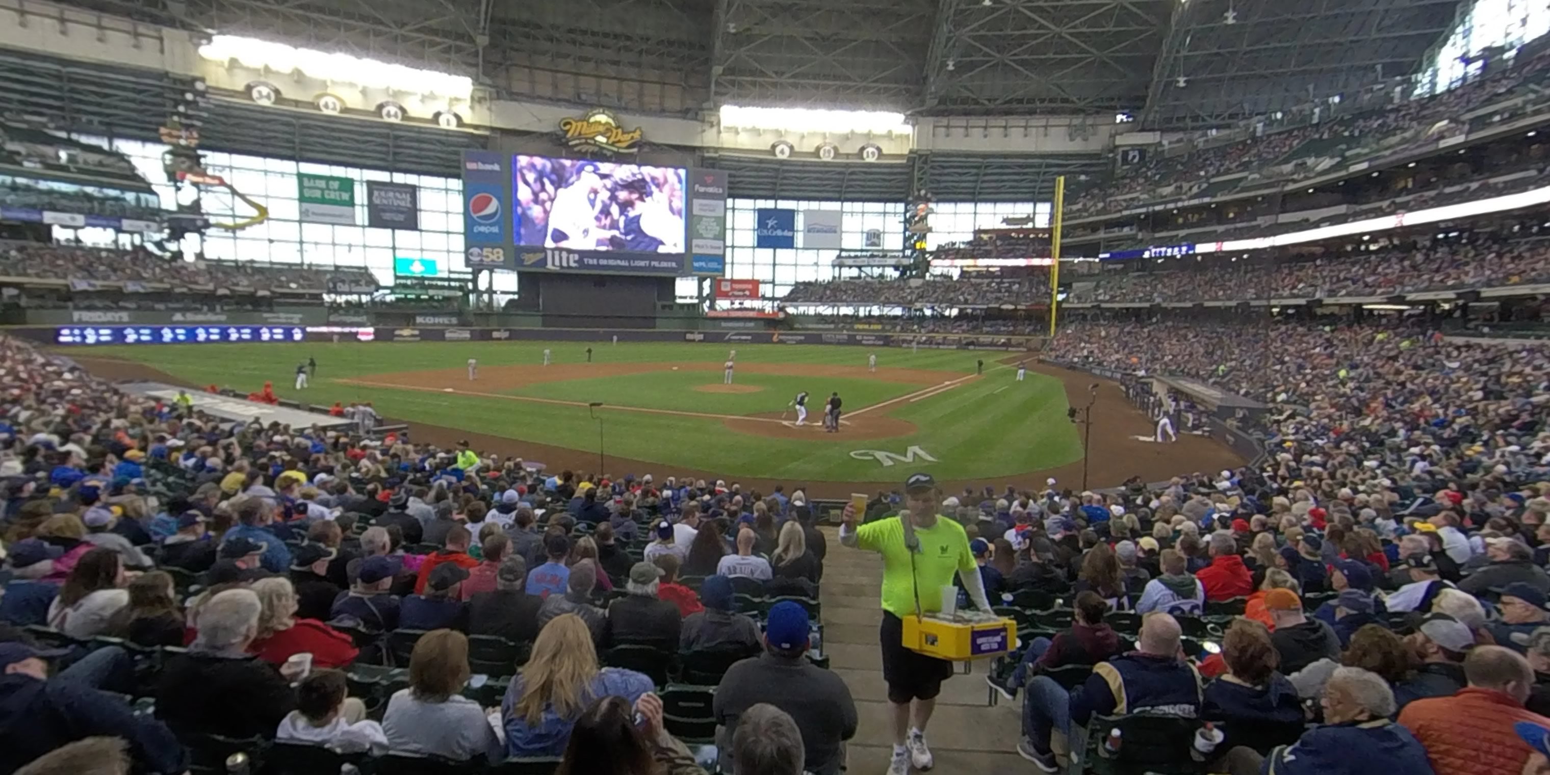 section 118 panoramic seat view  - american family field