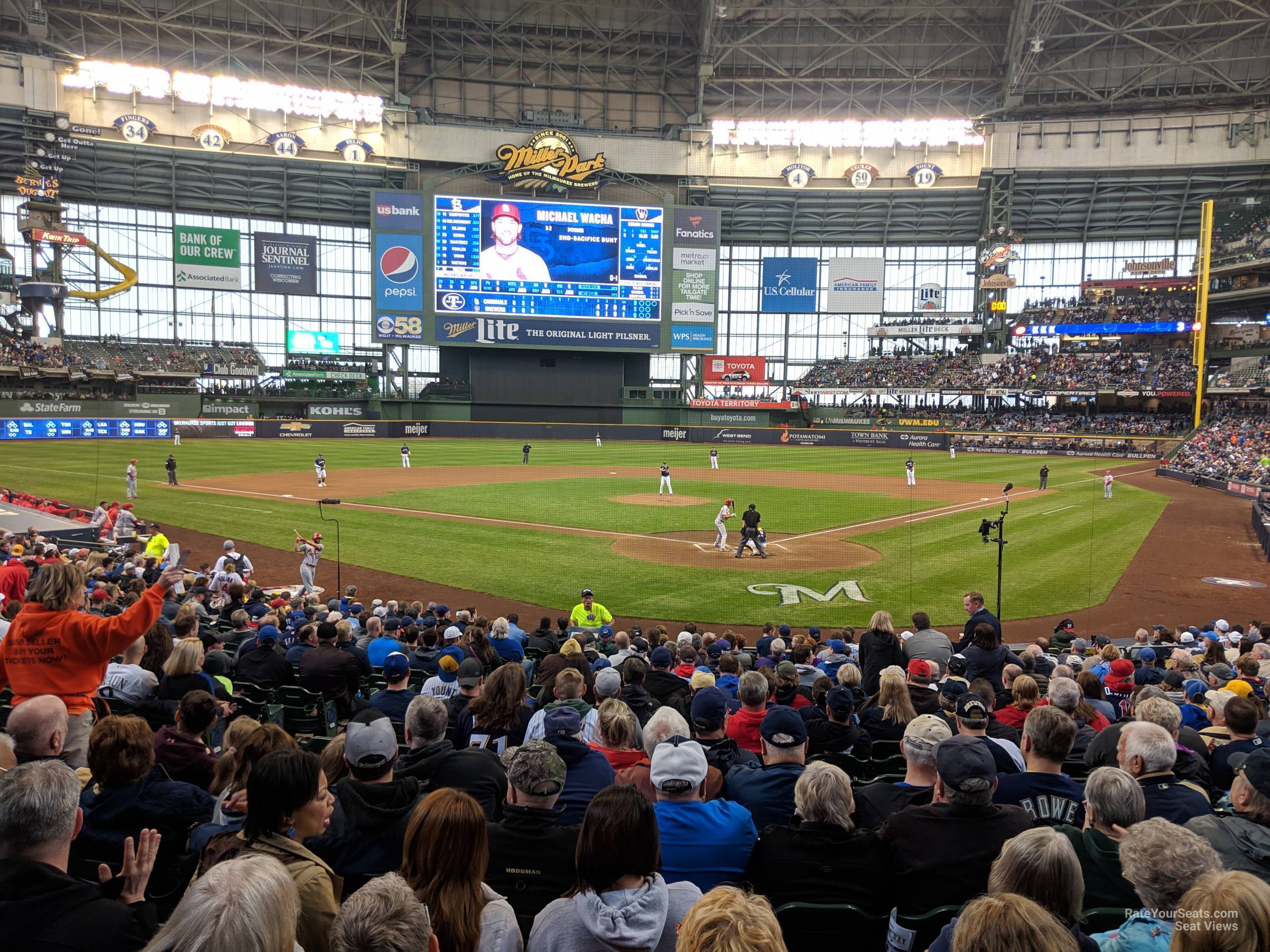 section 118, row 21 seat view  - american family field