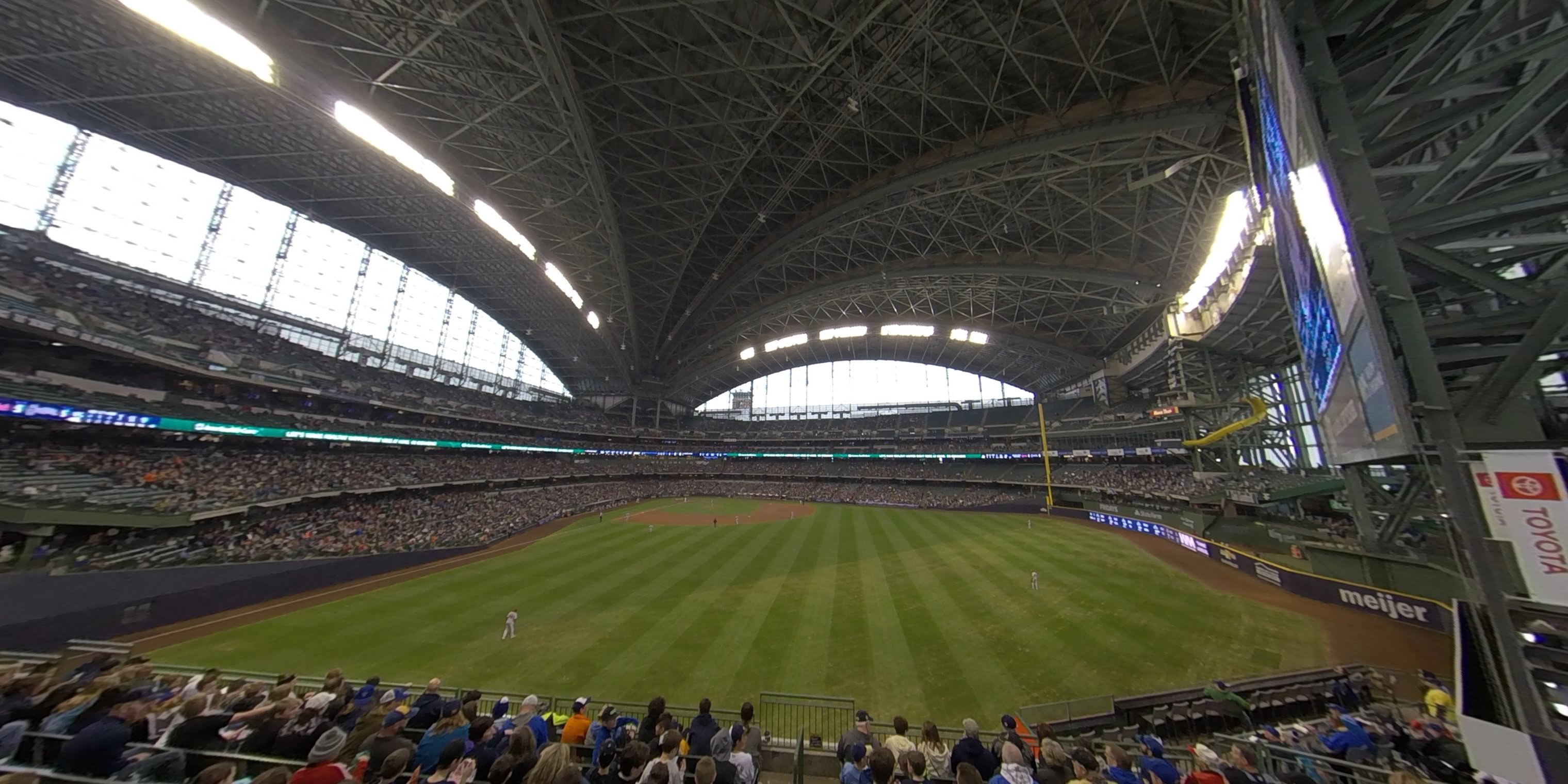 section 201 panoramic seat view  - american family field