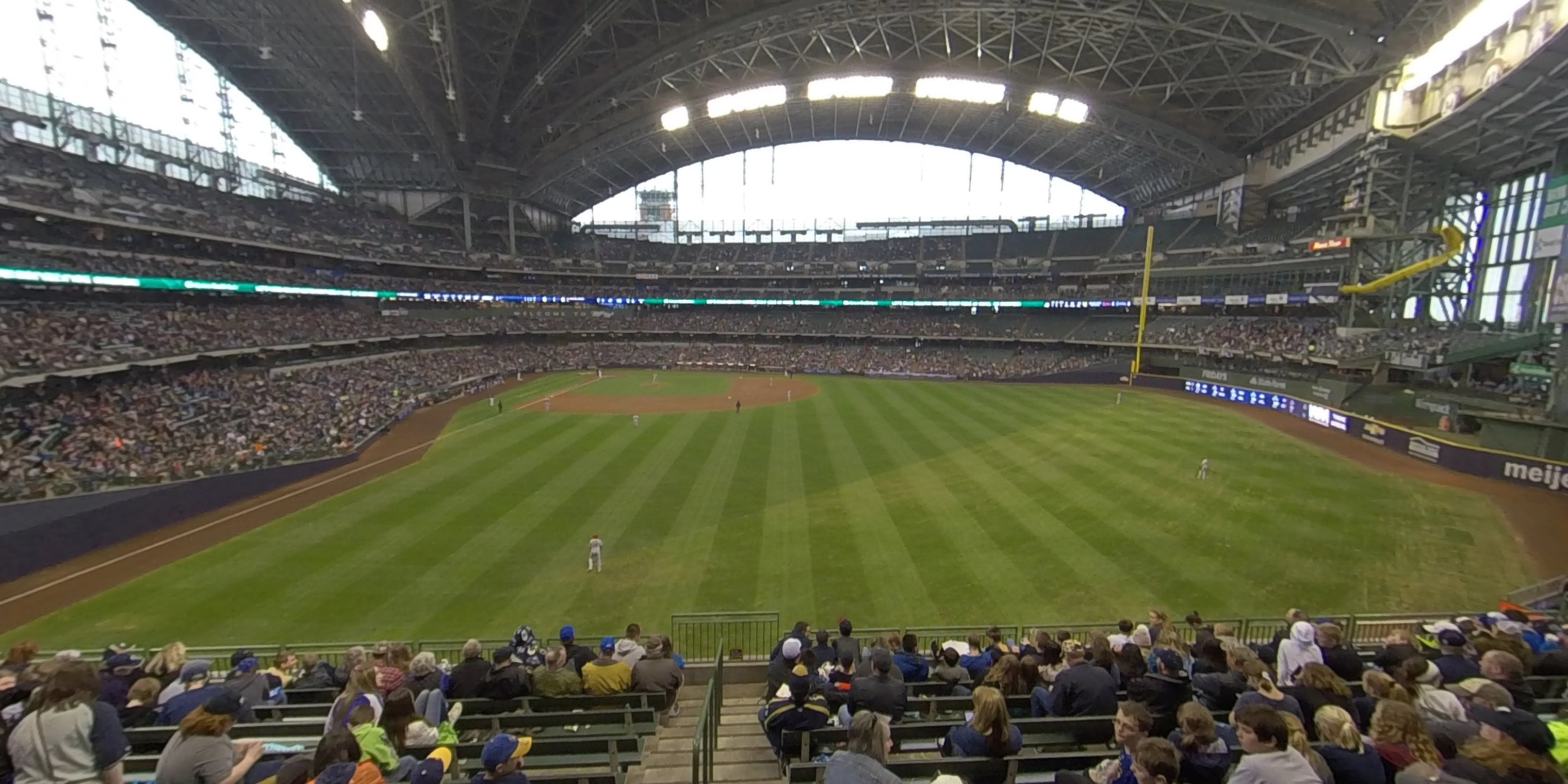 section 202 panoramic seat view  - american family field