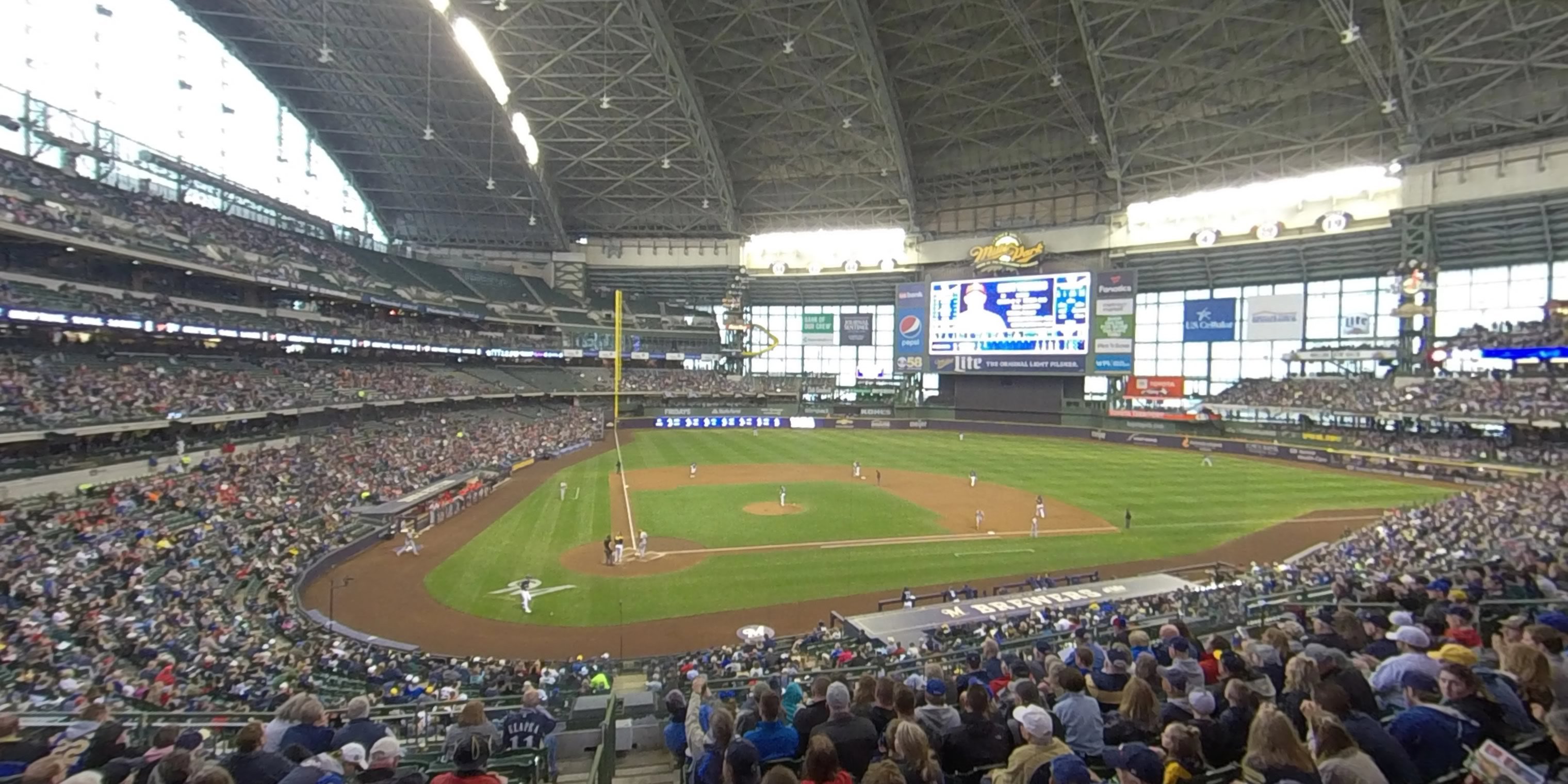 section 215 panoramic seat view  - american family field