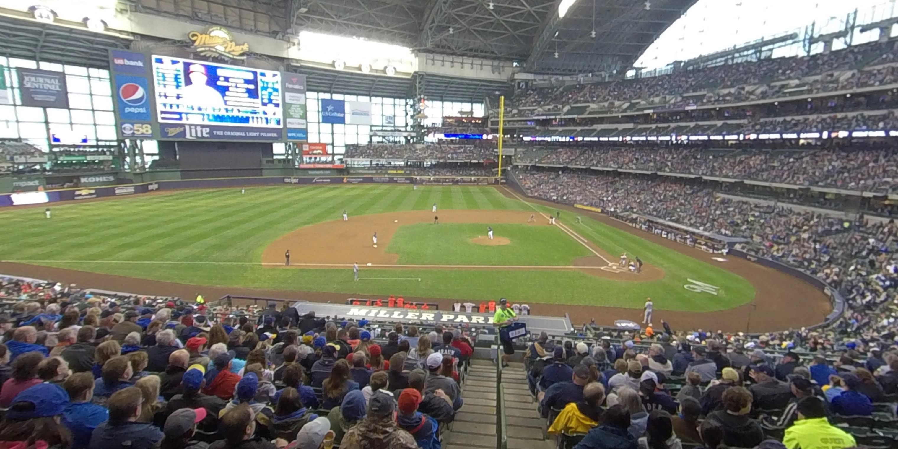 section 223 panoramic seat view  - american family field